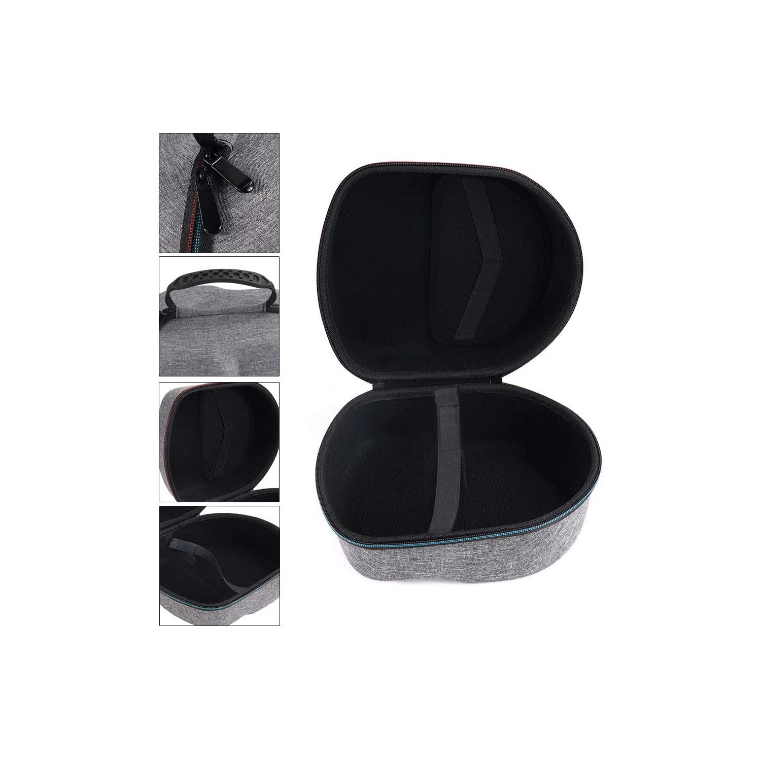 Hard Carrying Case for Oculus Quest 2 All-in-one VR Gaming Headset and Controllers Protective Storage Travel Box Black - axGear