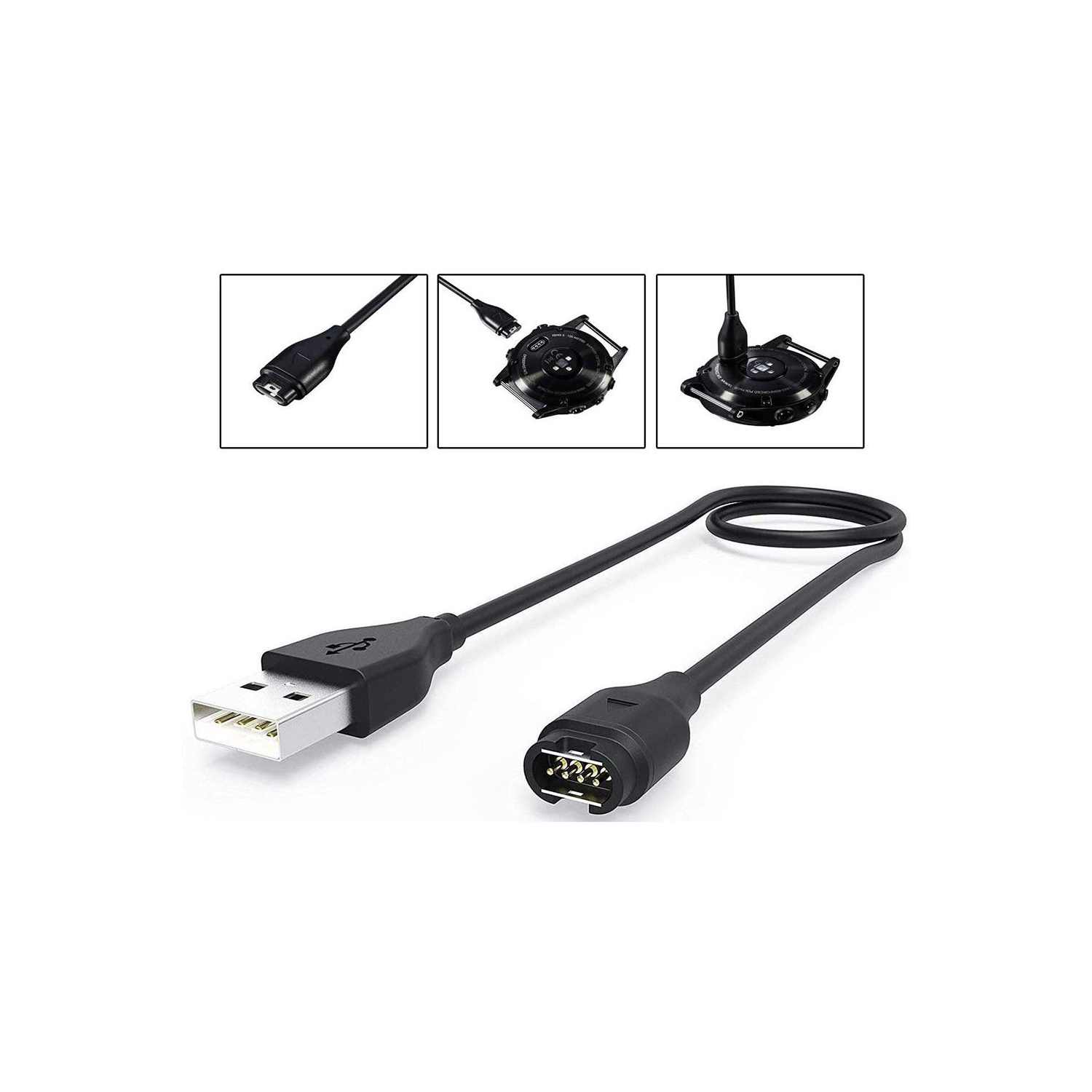 vhbw Station de charge USB compatible avec Garmin Vivoactive 636302 montre  connectée - Chargeur support avec câble