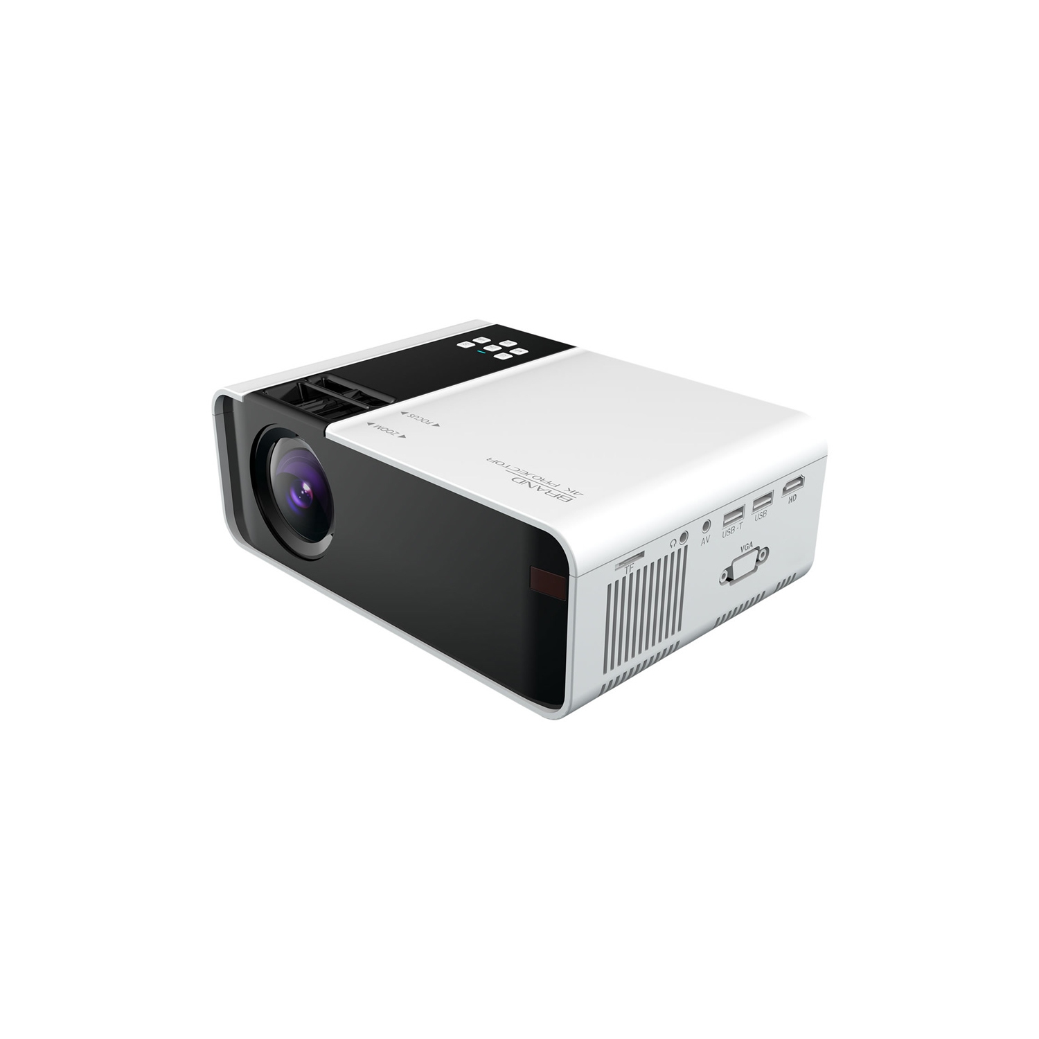 Mini Projector 1080P HD Supported 4500 Lux Portable Video Projector Compatible with TV Stick, HDMI, USB , AV, DVD - axGear