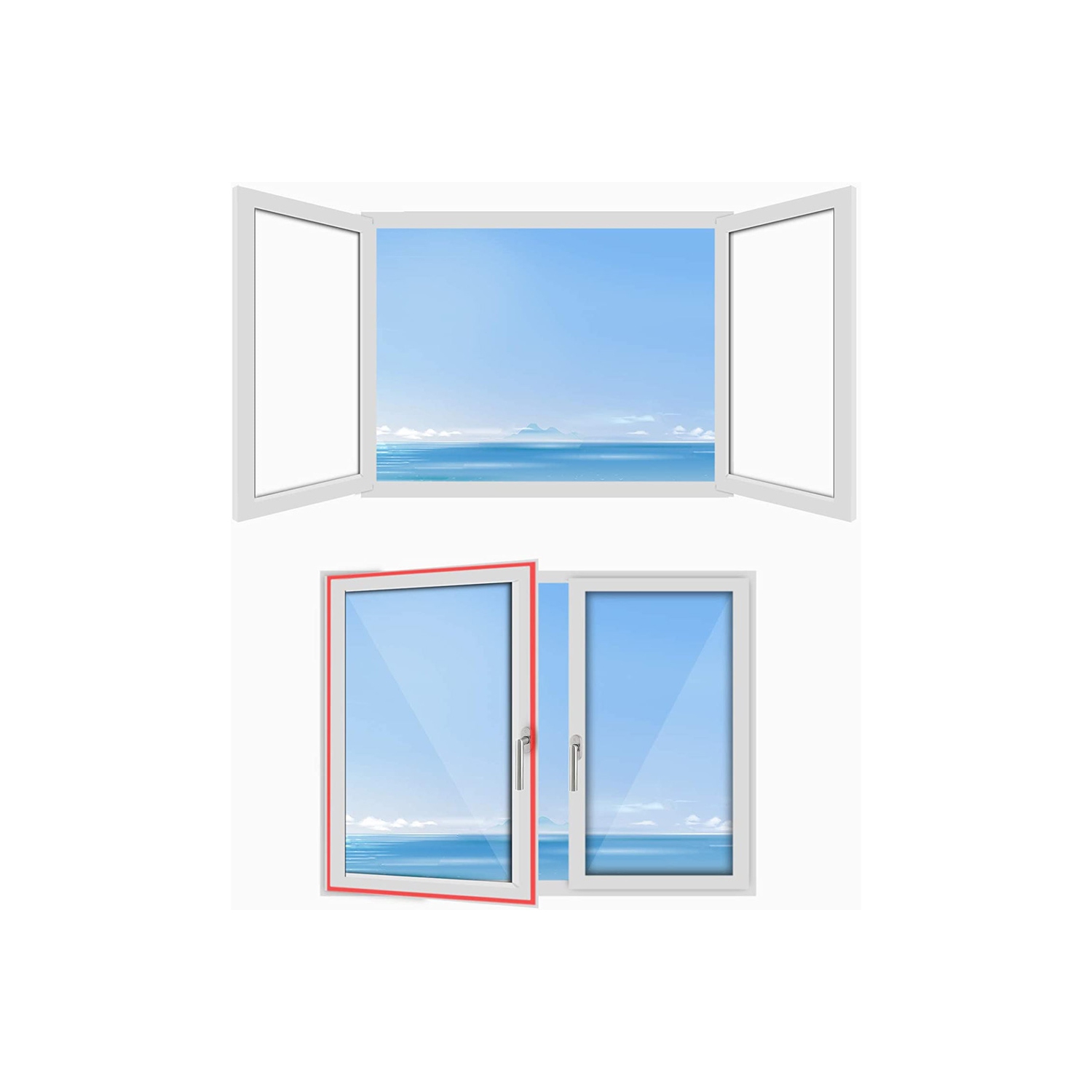 Jeacent Support universel pour climatiseur de fenêtre sans perçage, sans  outils, support de fenêtre robuste pouvant supporter jusqu'à 90,7 kg,  convient aux fenêtres simples ou doubles : : Cuisine et Maison