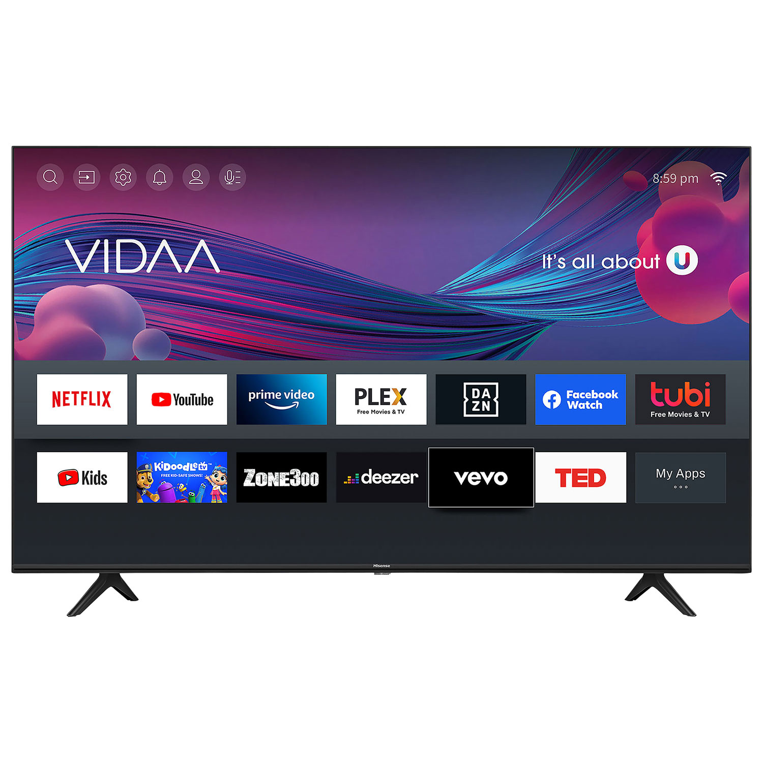 Hisense 40" 1080p HD LCD Vidaa Smart TV (40H55G) - 2021