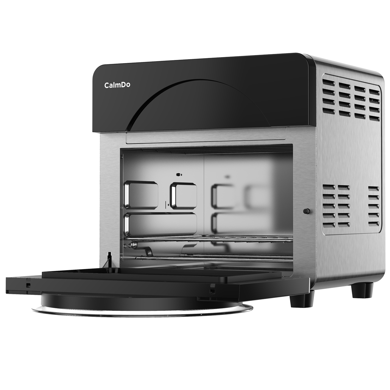 Calmdo 20QT Air Fryer Toaster Oven,18 in 1 Toaster Oven Air Fryer Combo, Convection Toaster Oven Countertop with Rotisserie & Dehydrator, Digital