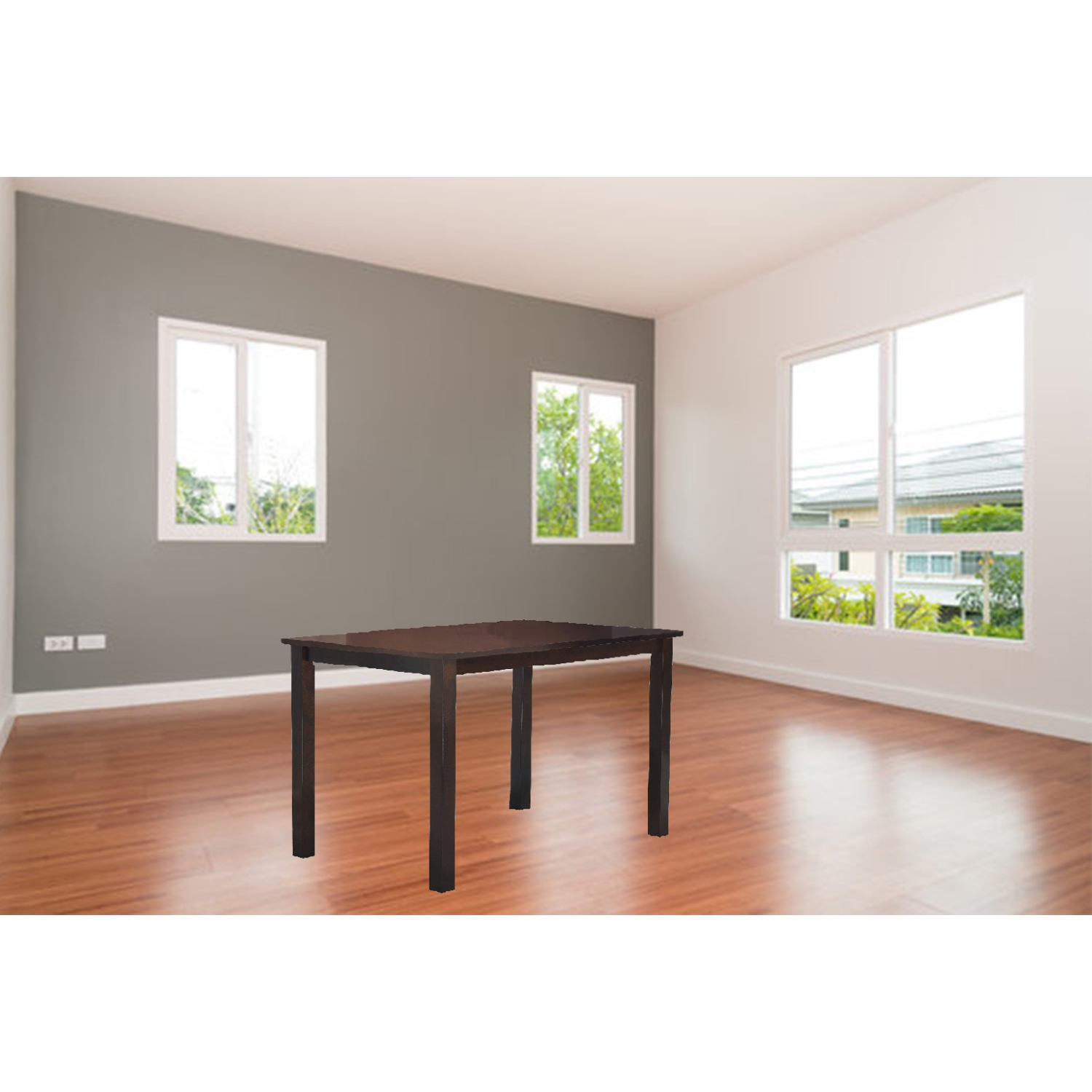 Clare Light Grey 5Pc Solid Wood Dining Set