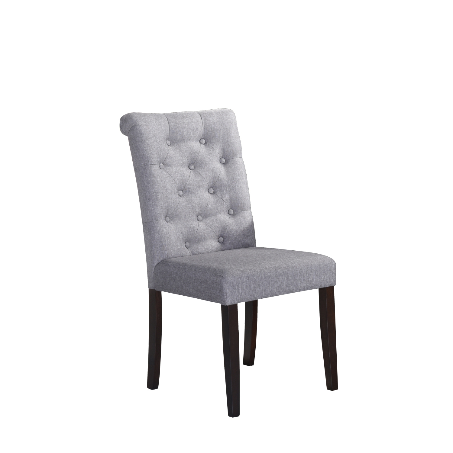 Ensemble de salle à manger en bois massif de 5pc pièces gris clair de Queensons