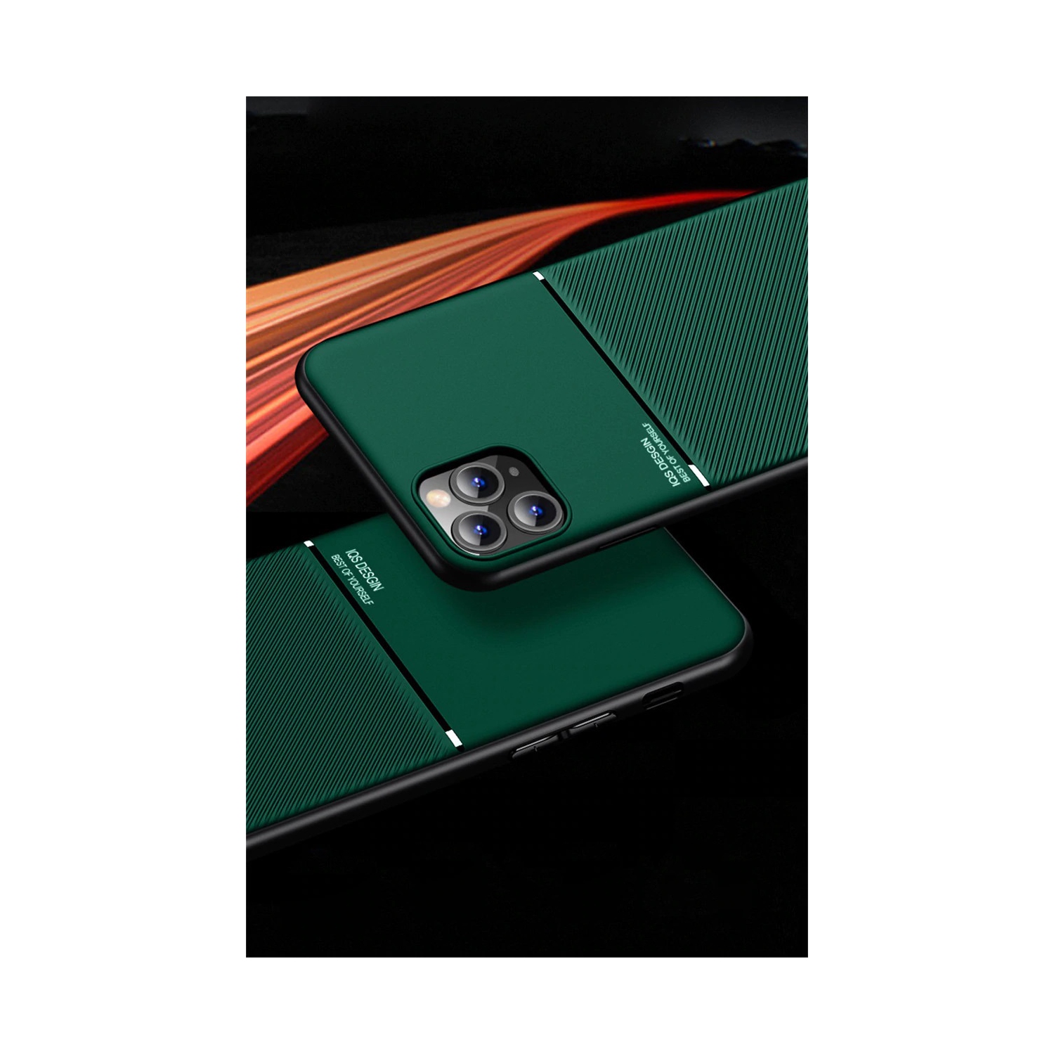 SHERVIN Slim Leather Magnetic Texture Slim Matte Back Phone Cove Cases For iPhone 13 Pro Max - Free Shipping