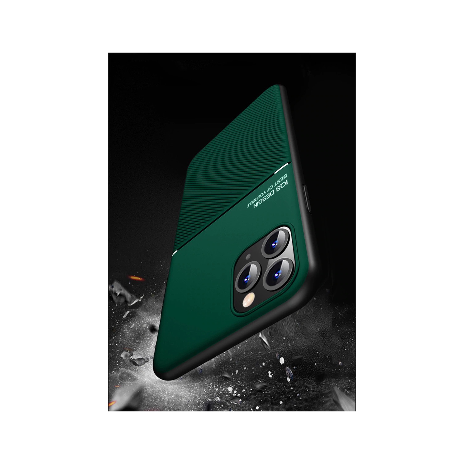 SHERVIN Slim Leather Magnetic Texture Slim Matte Back Phone Cove Cases For iPhone 13 Pro Max - Free Shipping