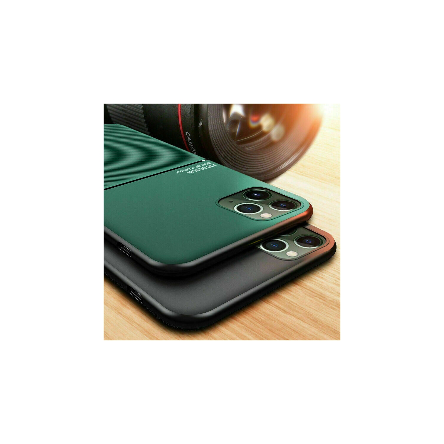 SHERVIN Slim Leather Magnetic Texture Slim Matte Back Phone Cove Cases For iPhone 13 Pro Max - Free Shipping