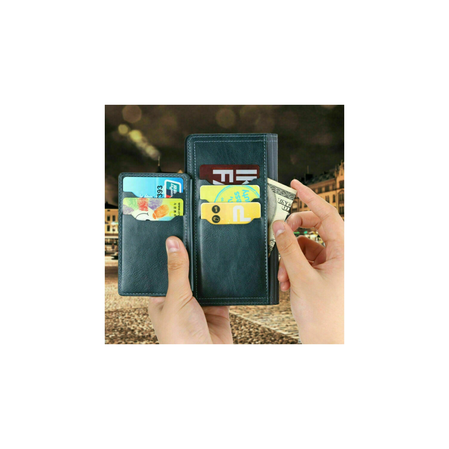 Kelvin Leather Flip Zipper Magnetic Wallet Phone Case Card Holder For Samsung Galaxy Note 20 Ultra - Free Shipping