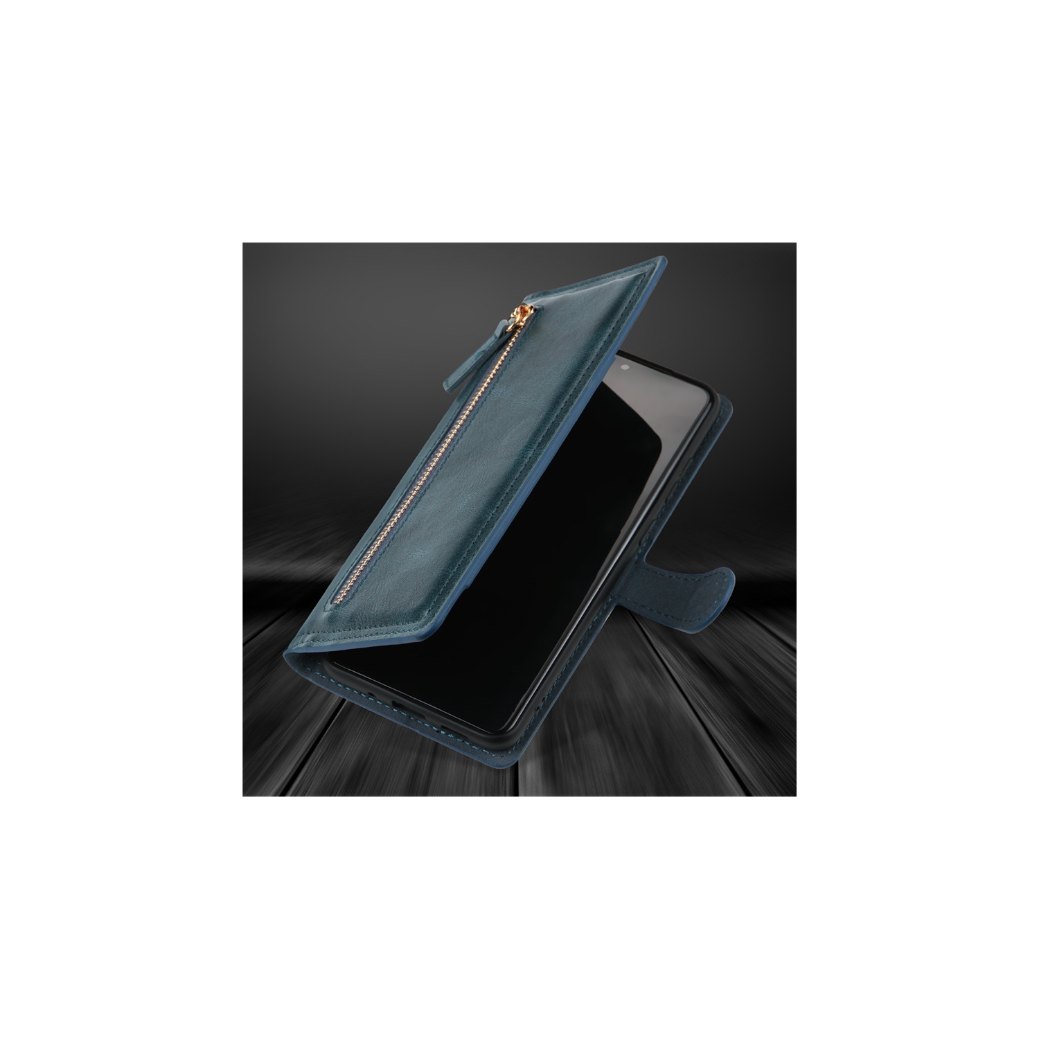 Kelvin Leather Flip Zipper Magnetic Wallet Phone Case Card Holder For Samsung Galaxy S20 FE - Free Shipping