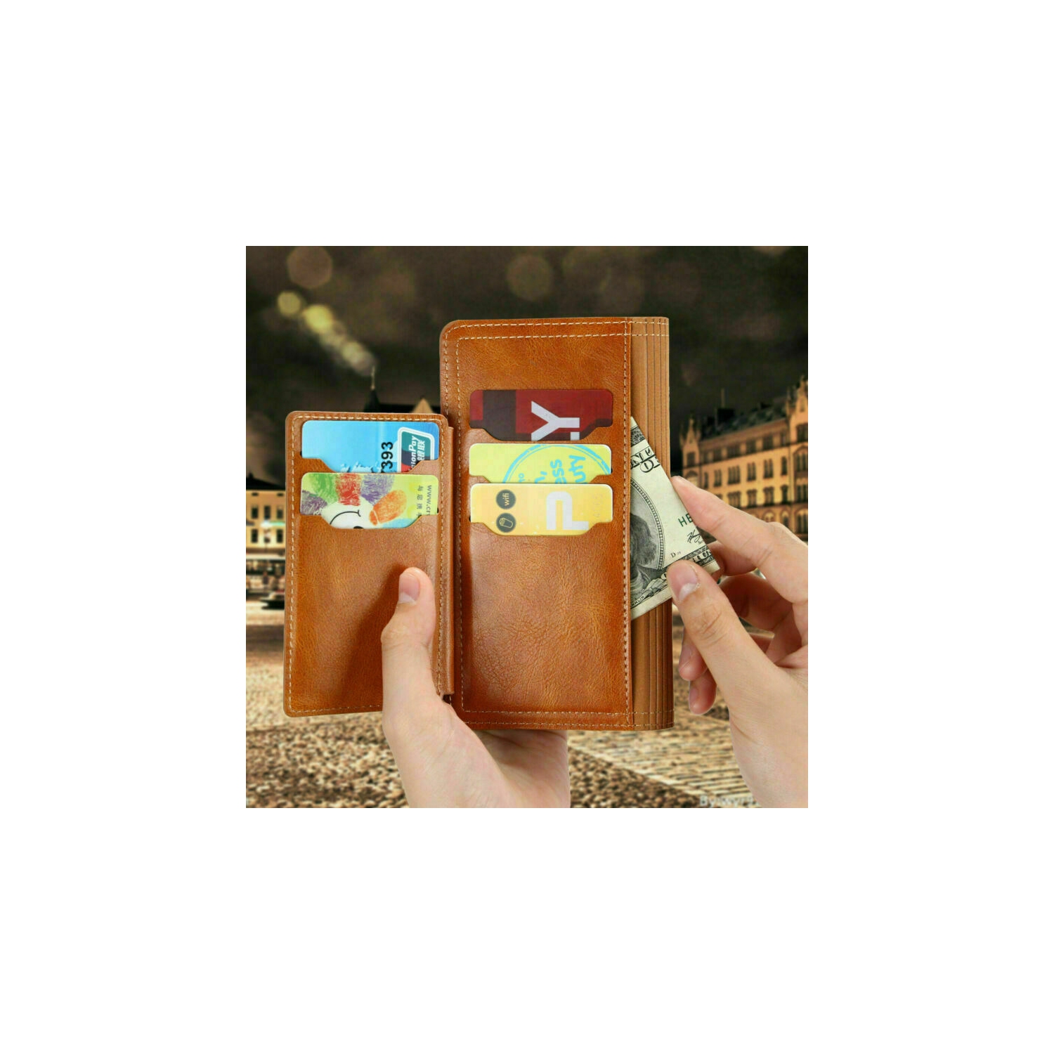 Kelvin Leather Flip Zipper Magnetic Wallet Phone Case Card Holder For Samsung Galaxy Note 20 Ultra - Free Shipping