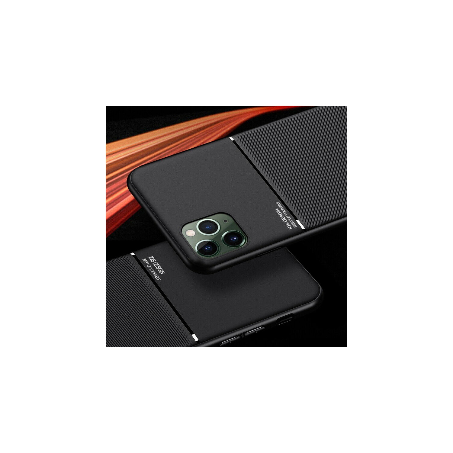 SHERVIN Étui magnétique mince Texture en cuir mince mat dos étui de téléphone Coque Pour iPhone 13 Pro Max