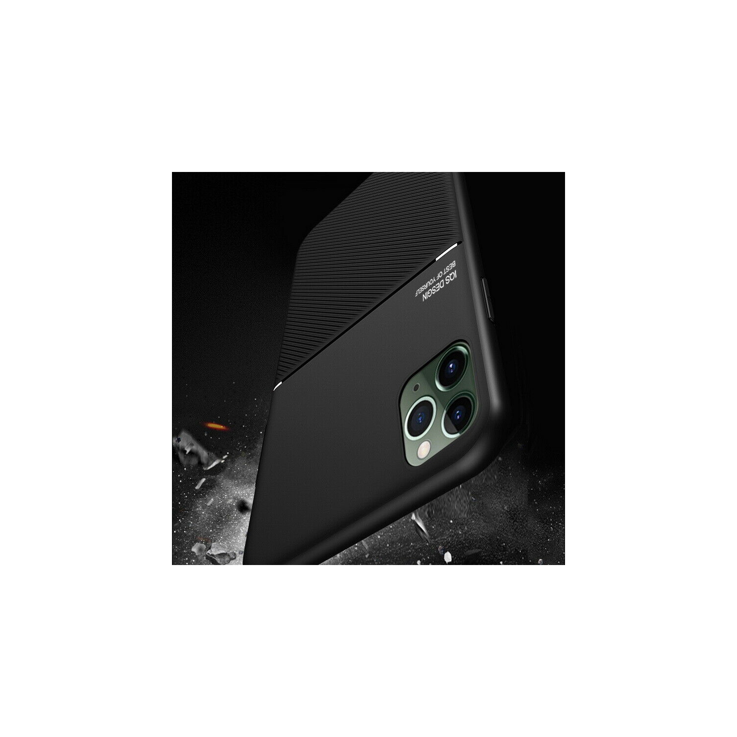 SHERVIN Étui magnétique mince Texture en cuir mince mat dos étui de téléphone Coque Pour iPhone 13 Pro Max