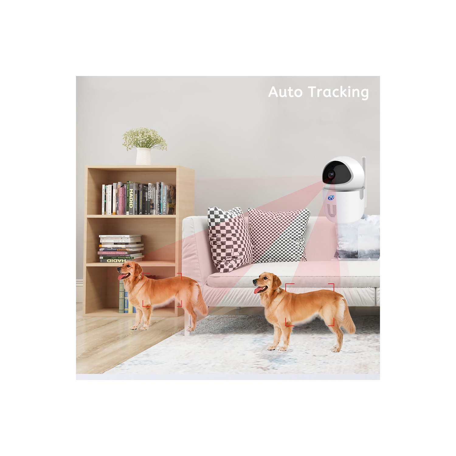 SELIN Security Camera Wireless Full HD 1080P WiFi Home Dome Surveillance Cameras Two-Way Audio Motion Detection Night Vision Pan/Tilt/Zoom for