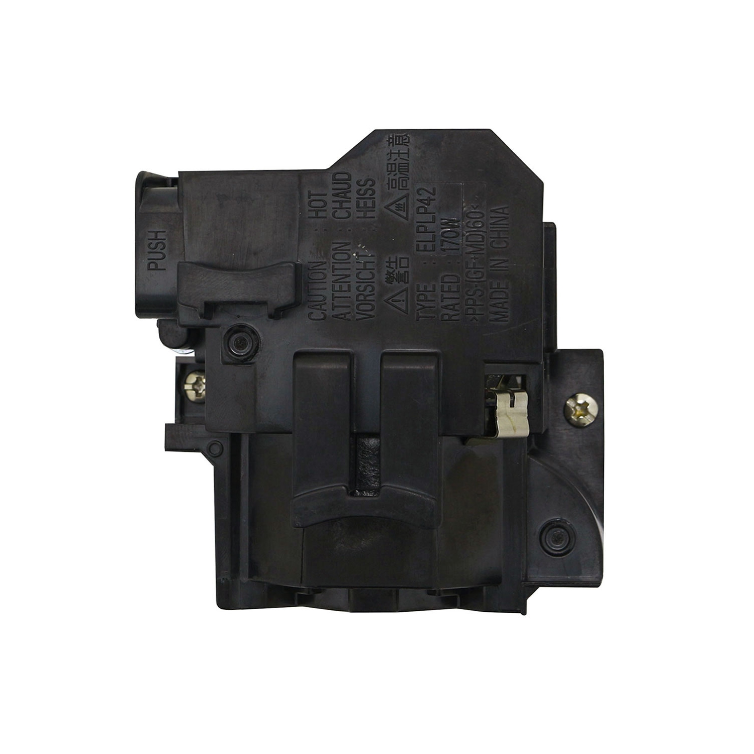 Jaspertronics™ Original Lamp & Housing for the Epson EMP-83H Projector - 1 Year Warranty