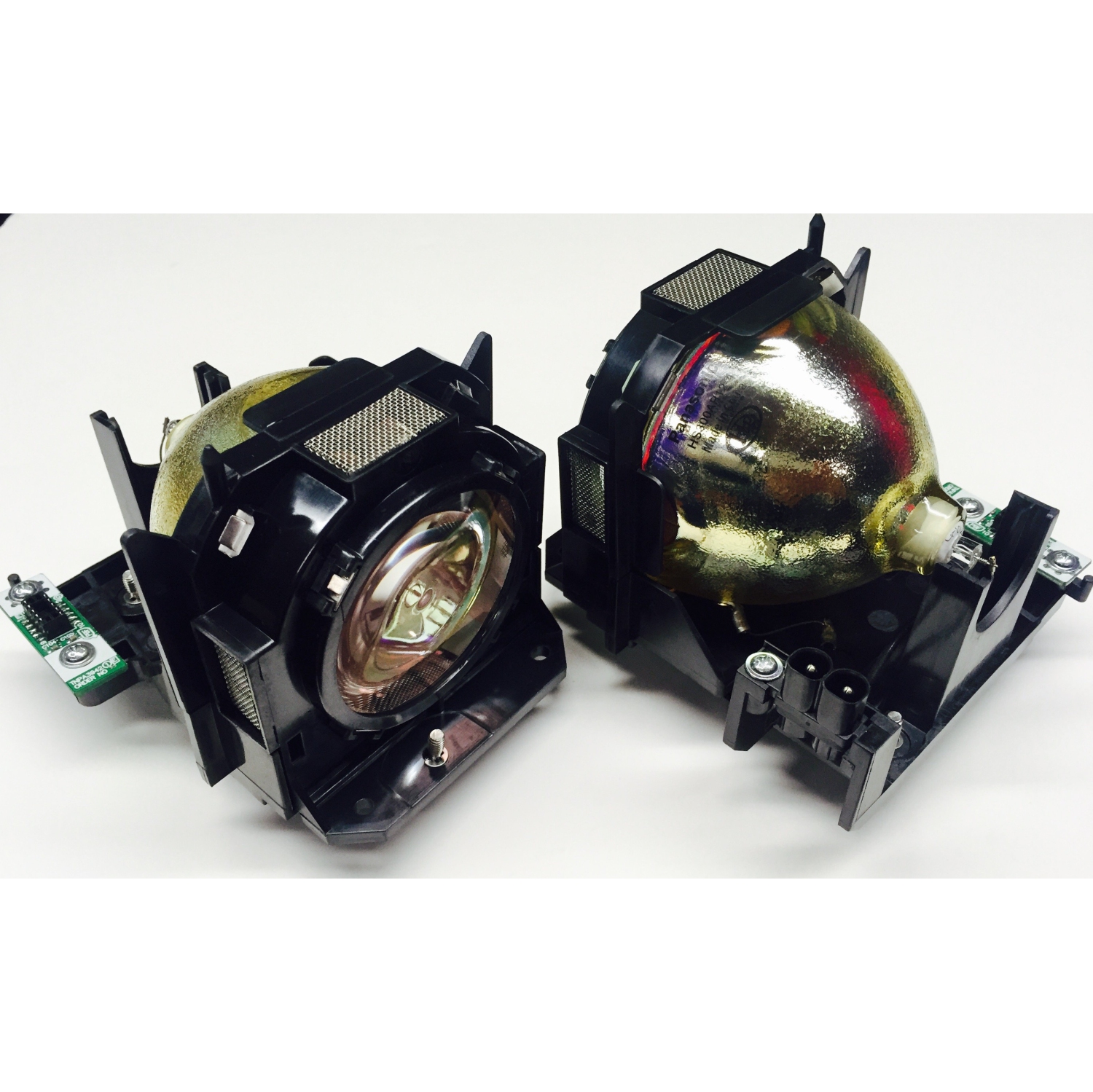 Jaspertronics™ OEM Lamp & Housing TwinPack for the Panasonic PT-DW530U TV with Phoenix bulb inside