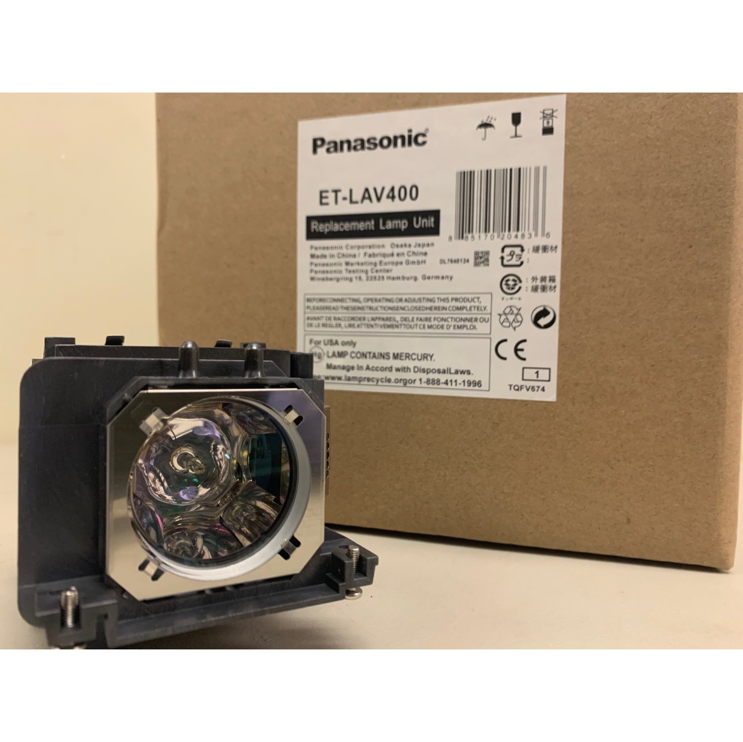 Panasonic Original Lamp & Housing for The PT-VW535N Projector - 1 Year Warranty
