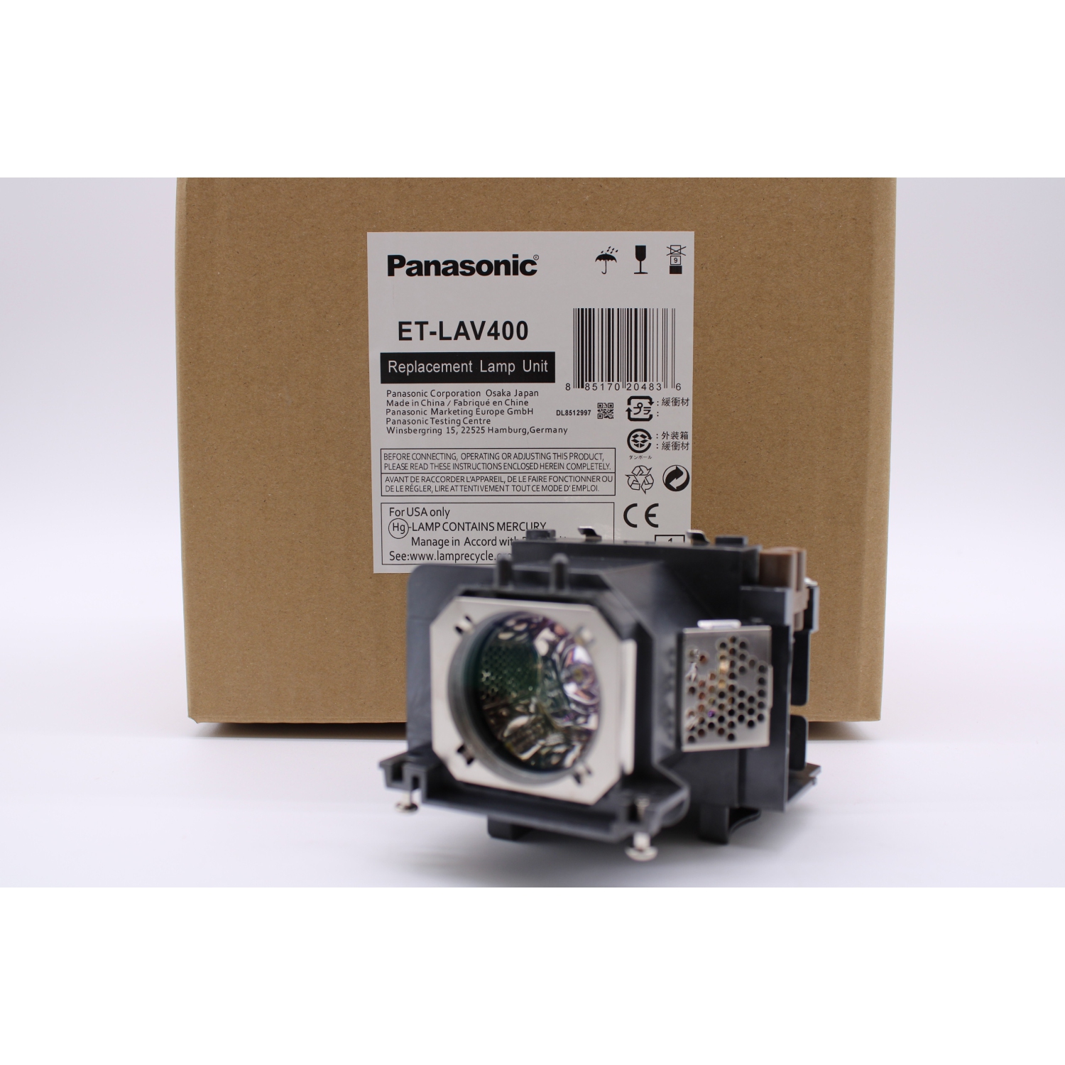 Panasonic Original Lamp & Housing for The PT-VX600U Projector - 1 Year Warranty