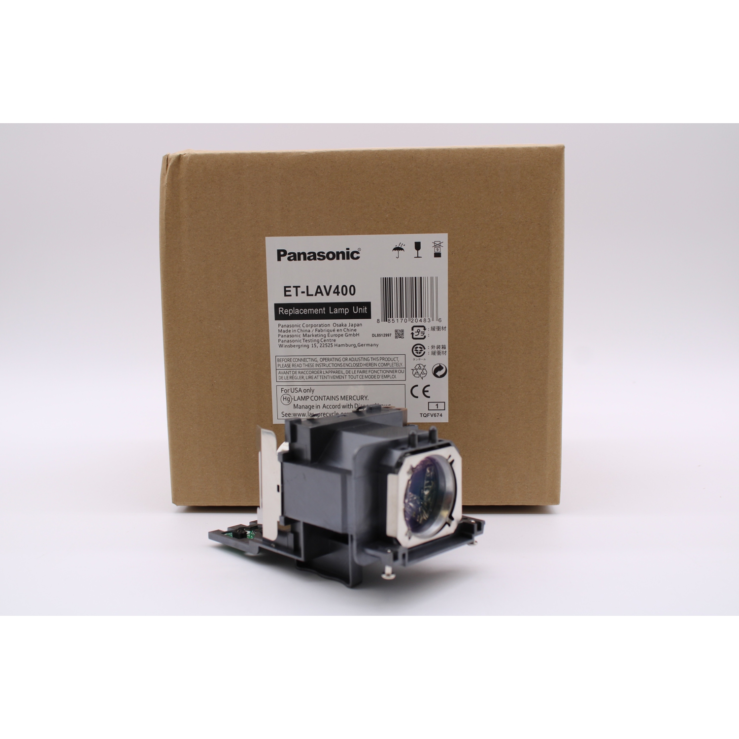 Panasonic Original Lamp & Housing for The PT-VX600U Projector - 1 Year Warranty