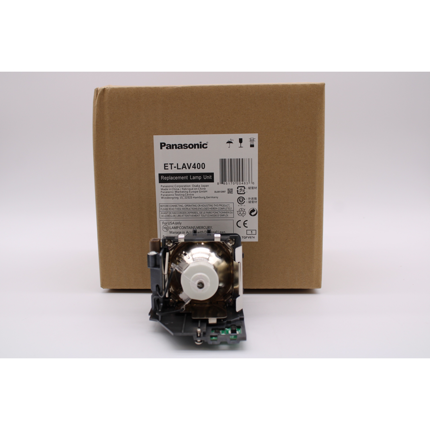 Panasonic Original Lamp & Housing for The PT-VX600U Projector - 1 Year Warranty