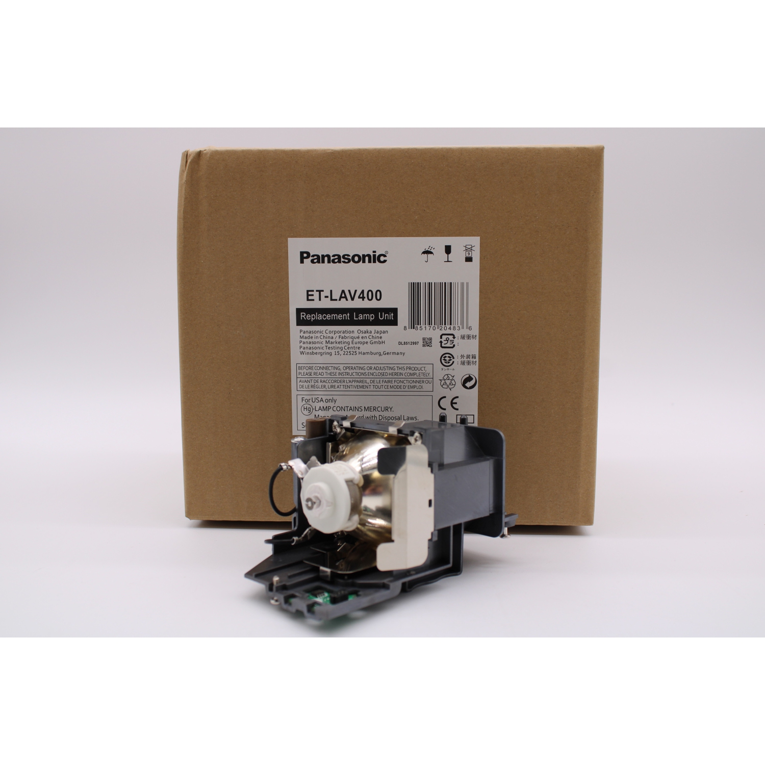 Panasonic Original Lamp & Housing for The PT-VX600U Projector - 1 Year Warranty