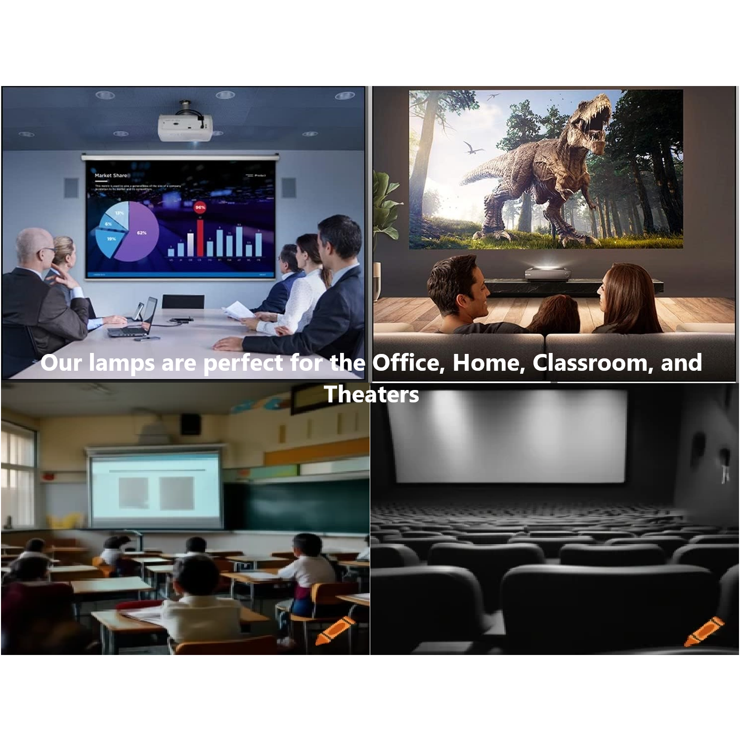 Jaspertronics™ Original Lamp & Housing for the Optoma HD27Be Projector - 1 Year Warranty