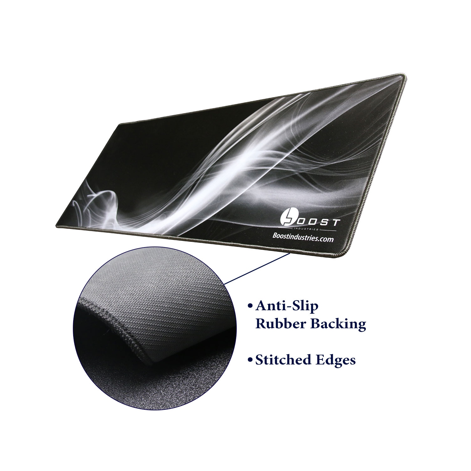 Boost Industries FS-OD465M 46" Motorized Height Adjustable Compact Office Desk with Bonus Mouse Pad