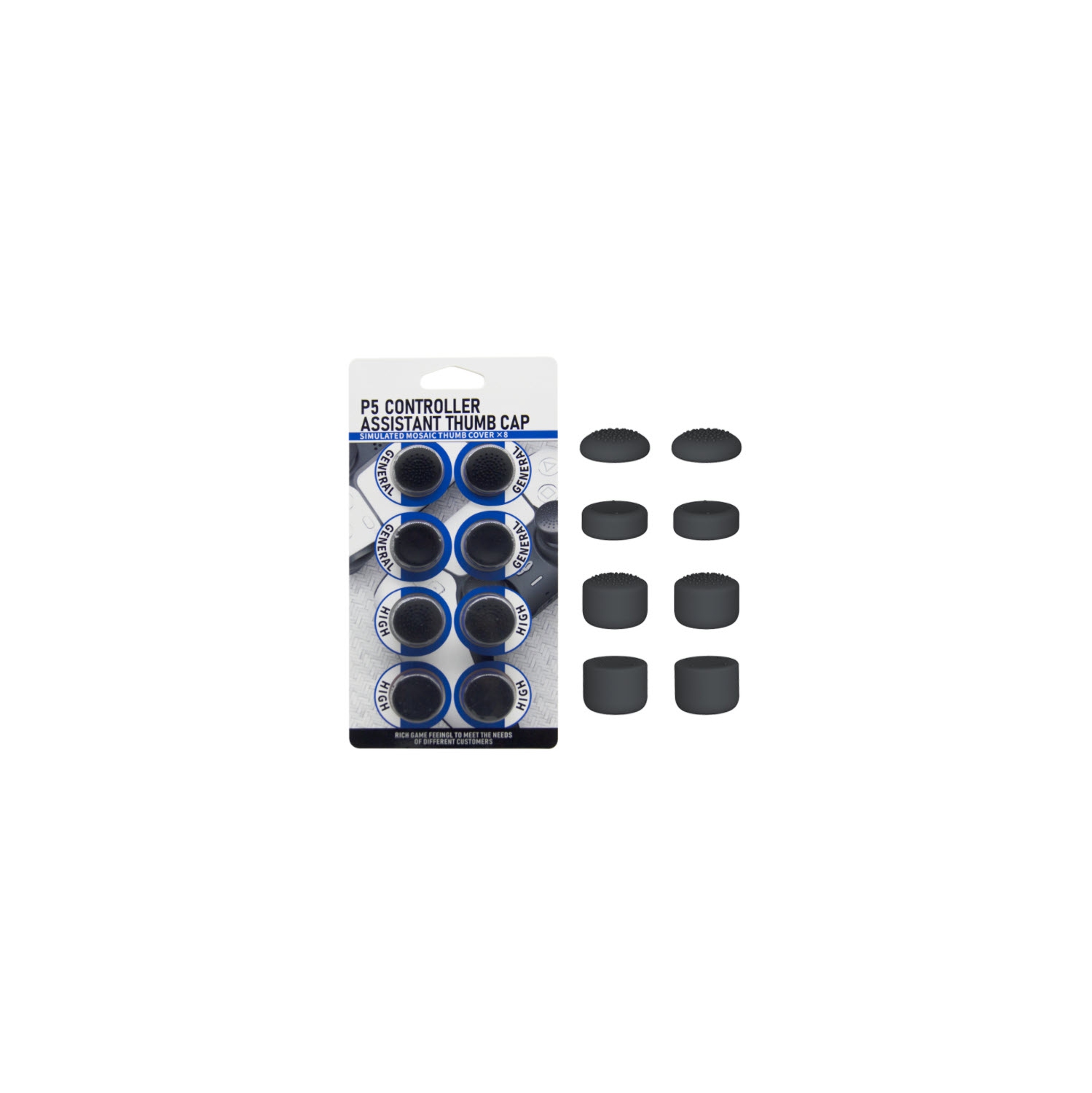 PS5 Controller Thumb Grips - Set of 8