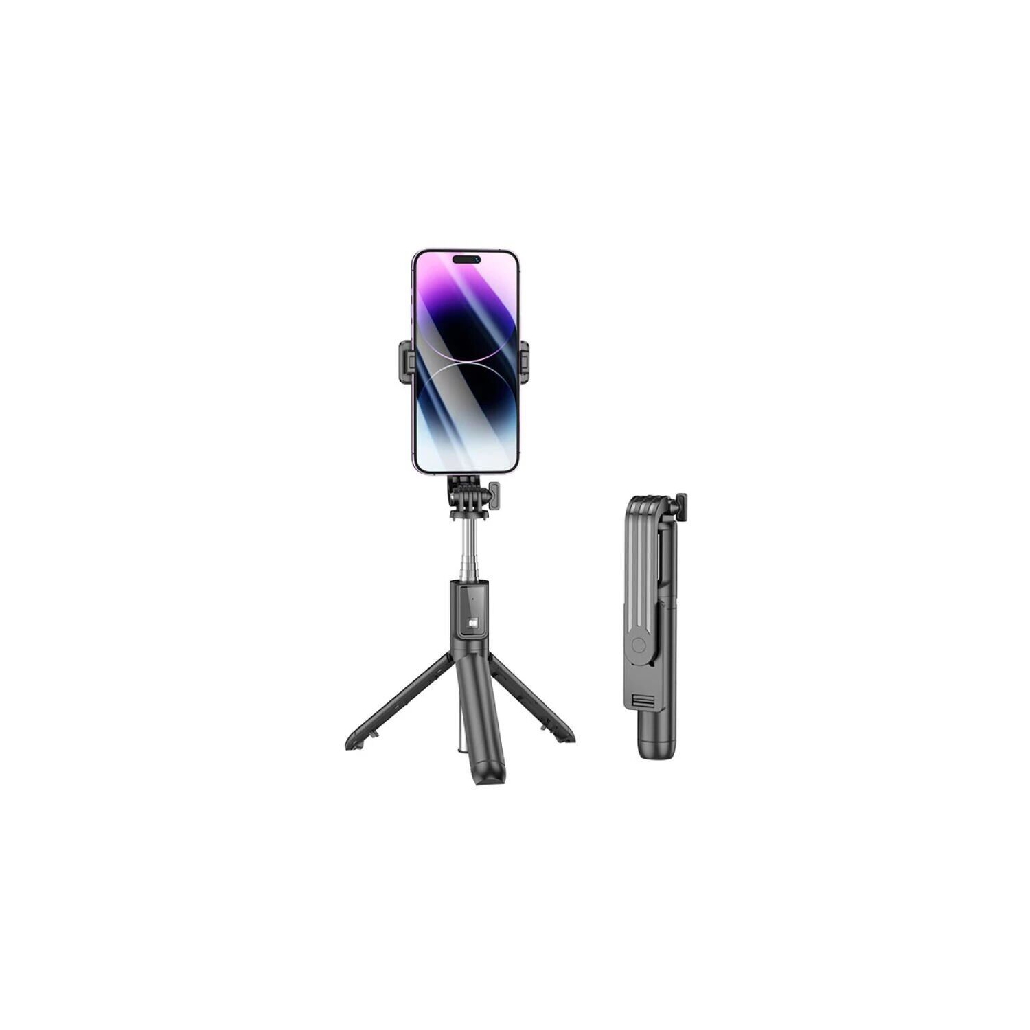 Trépied Selfie Stick et pied extensible sans fil Bluetooth en alliage d'aluminium rotation pour Live Stream Tiktok