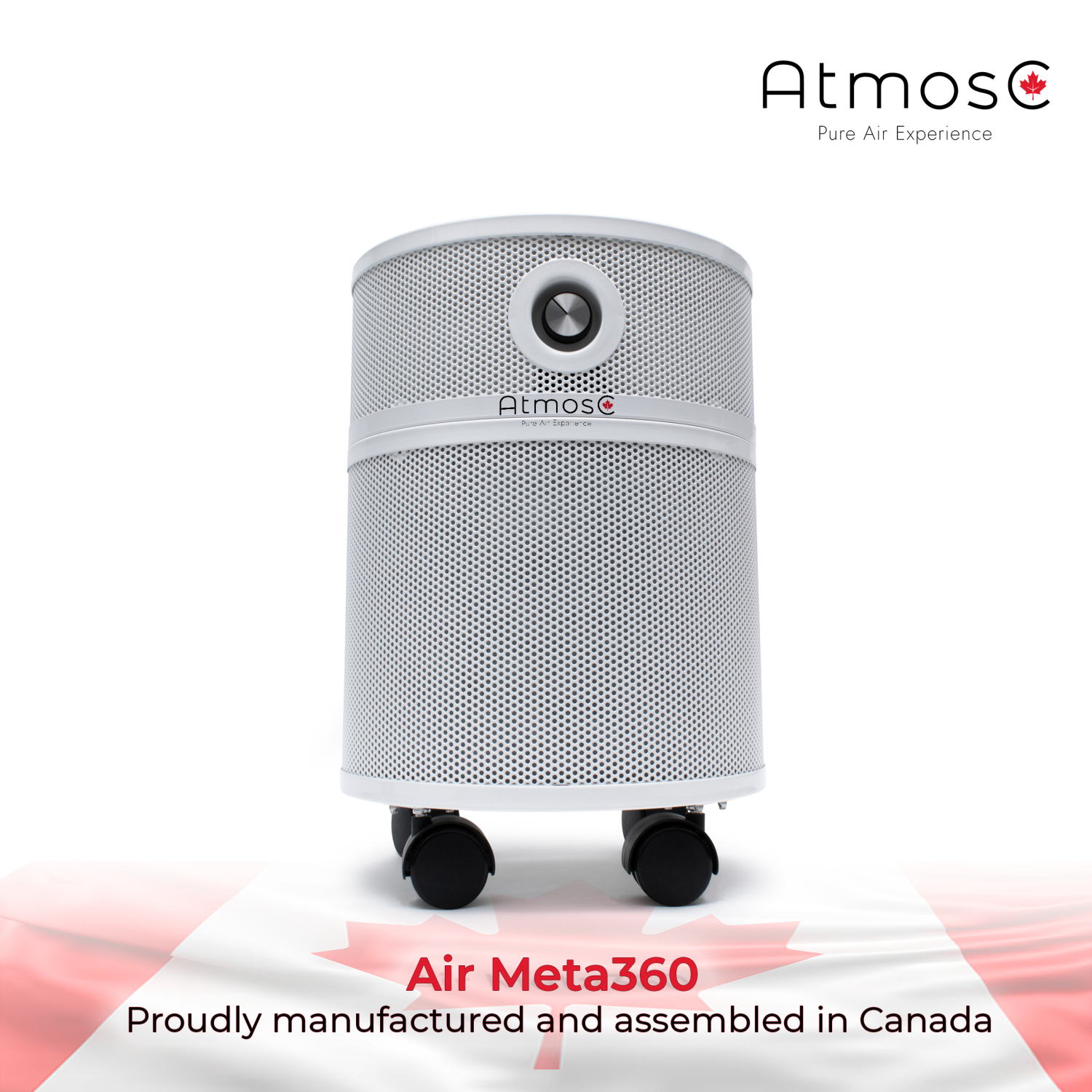 Purificateur d'air AtmosC Air Meta360 + Technologie PFF-9 Super HEPA - Protection de 700 pieds carrés - détruit 99,97% des pathogènes