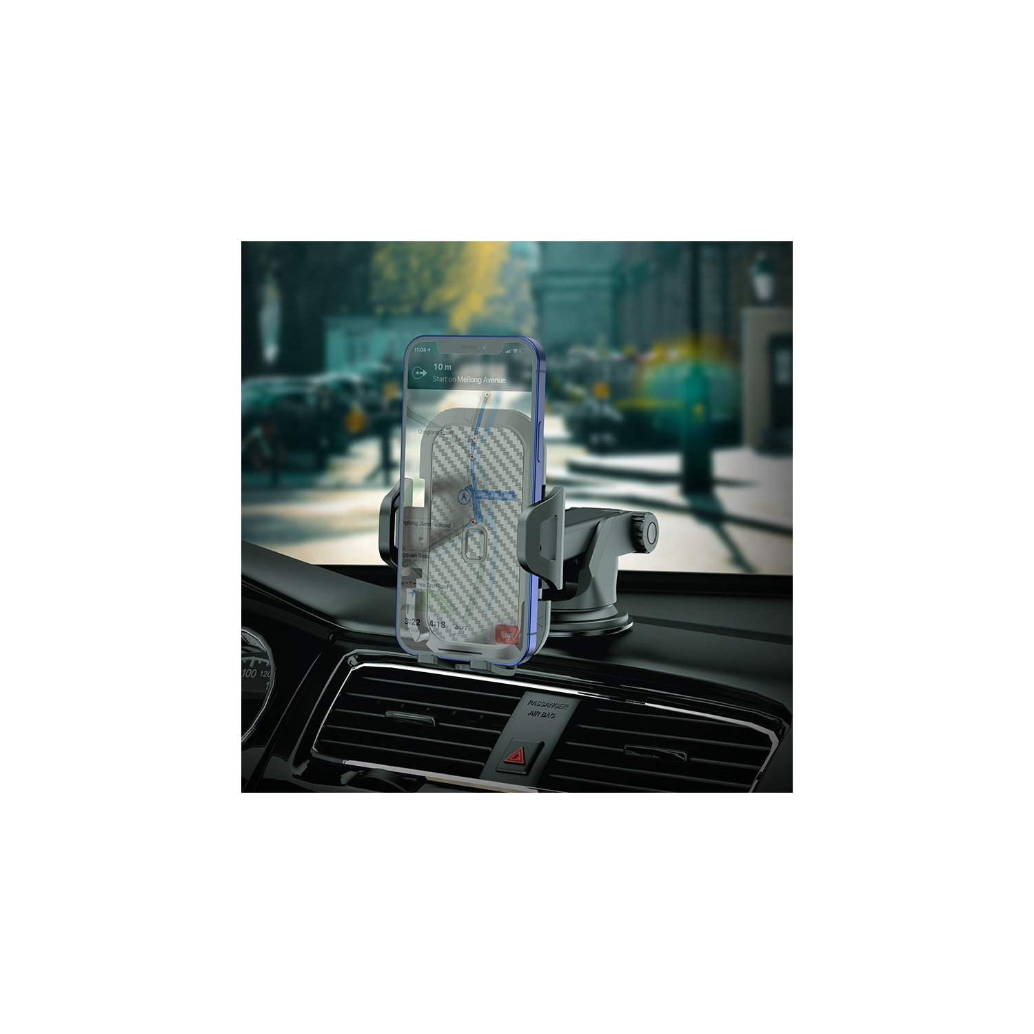 Support universel de support de téléphone portable de voiture de ventouse collante de pare-brise de tableau de bord pour les smartphones Samsung