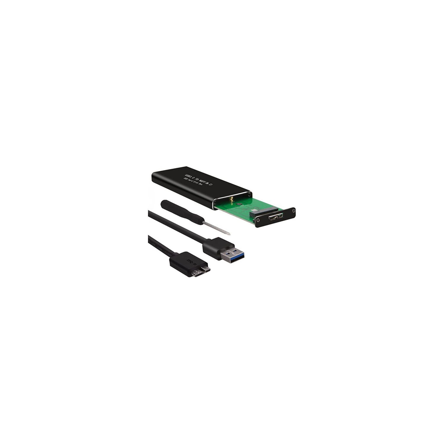 PCI-e NGFF M.2 SSD 2280 to USB 3.0 External Enclosure Storage Case Adapter Aluminum