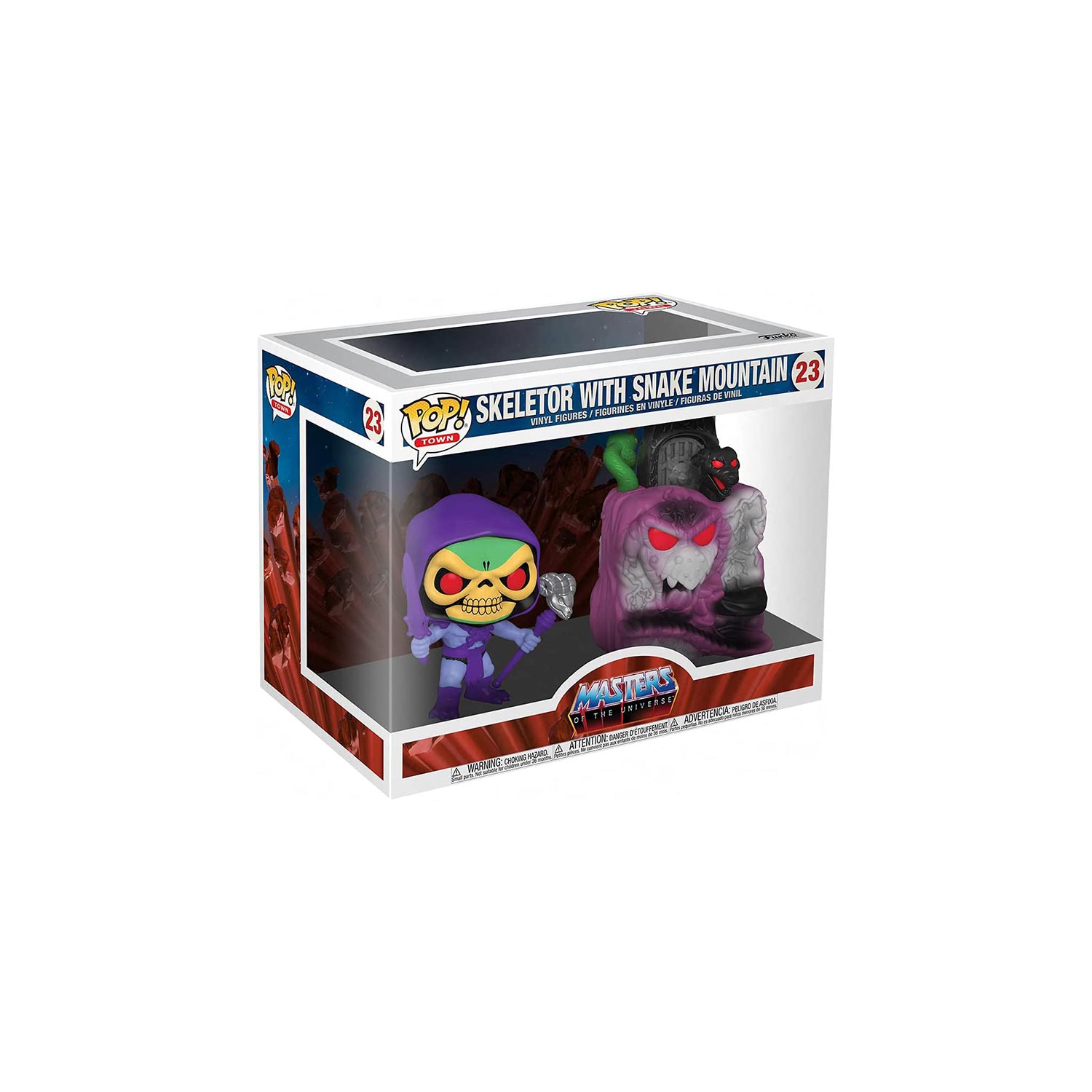 Pop Retro Toys Masters Of The Universe 3.75 Inch Action Figure - Skeletor with Snake Mountain #23