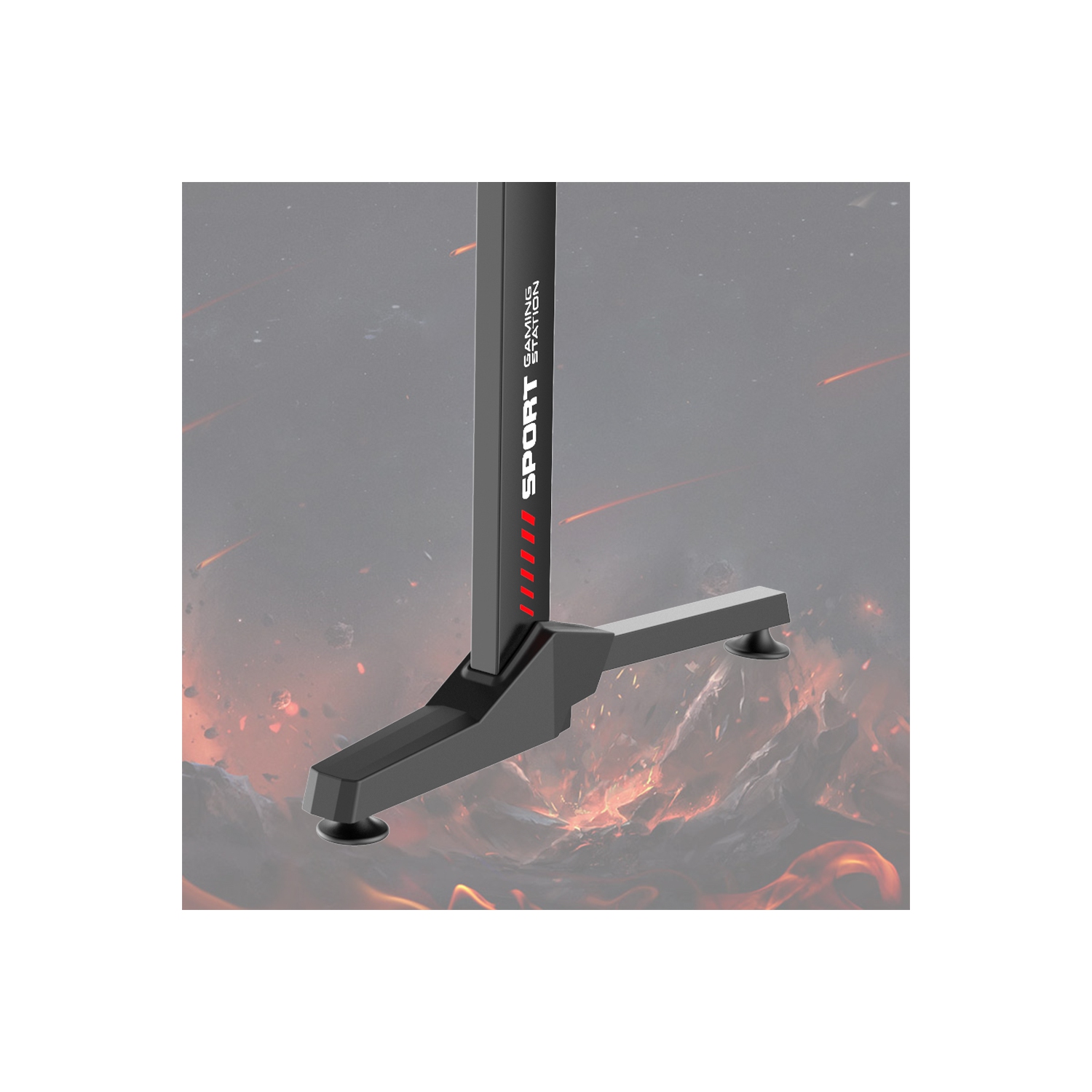 55" Ergonomic T-Shaped PC Gaming Desk , Home Office Computer Desk Workplace with Full Cover Mousepad and Cup Holder Headphone Hook Cable Management