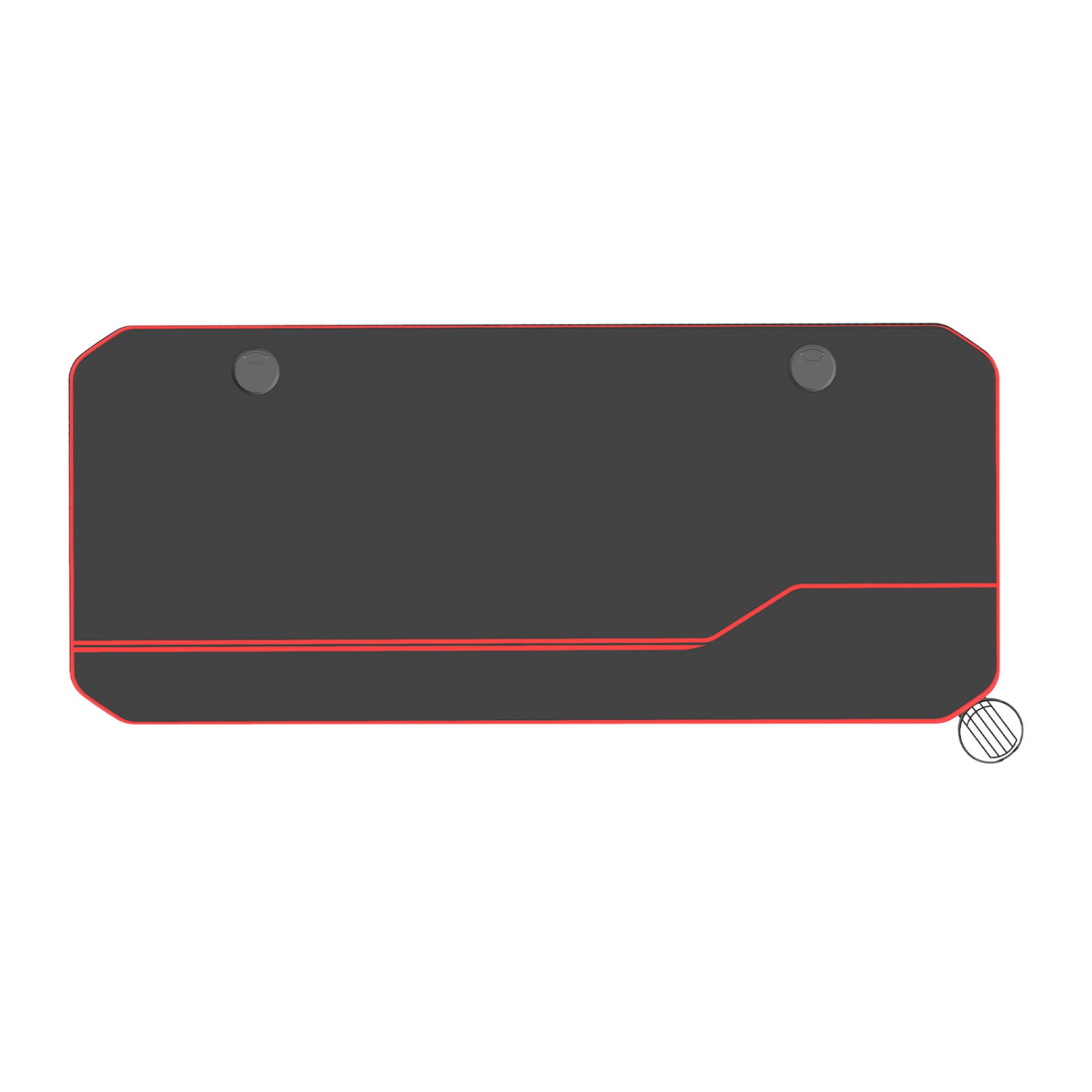 55" Ergonomic T-Shaped PC Gaming Desk , Home Office Computer Desk Workplace with Full Cover Mousepad and Cup Holder Headphone Hook Cable Management