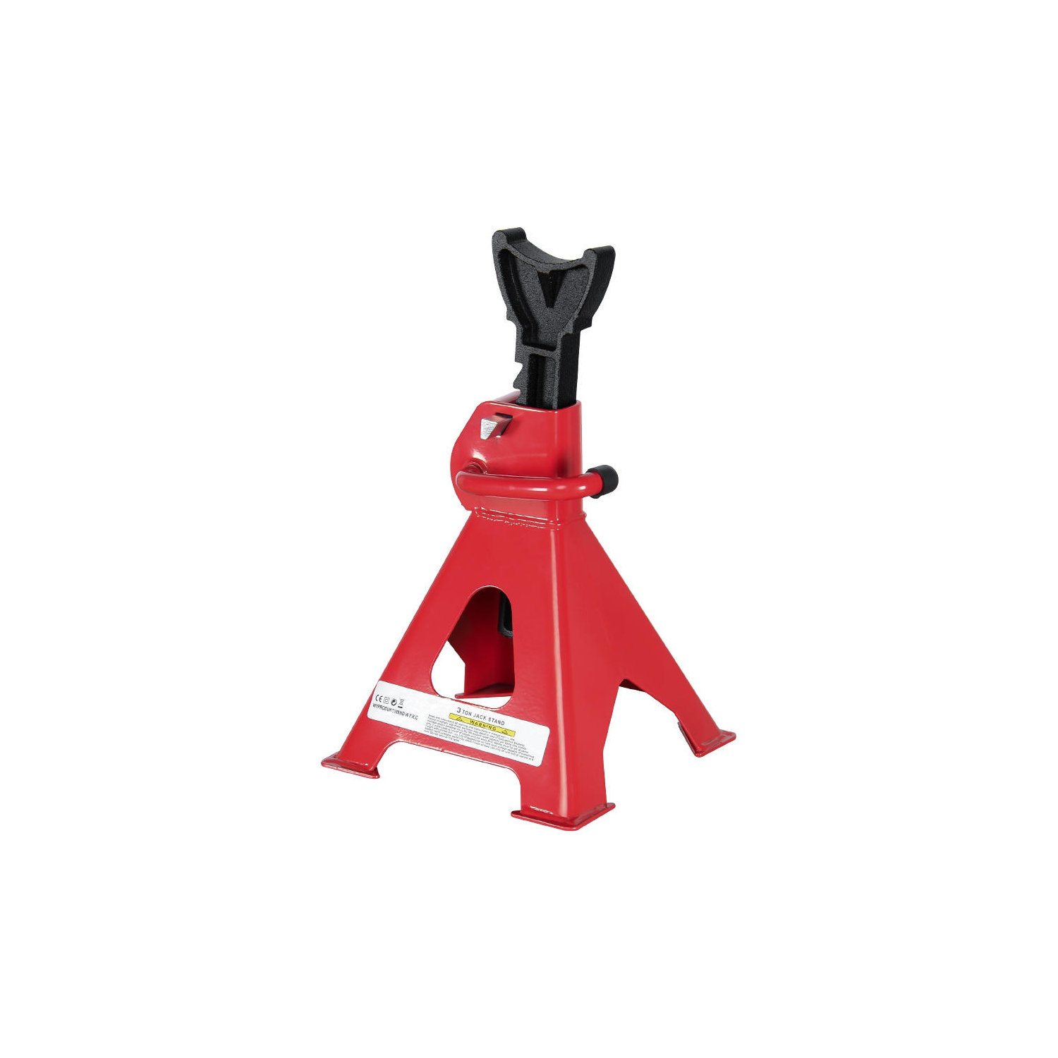 3 Ton Adjustable Car Jack Stand Steel Car Lifting Stand Red, 1 Pair - PrimeCables®