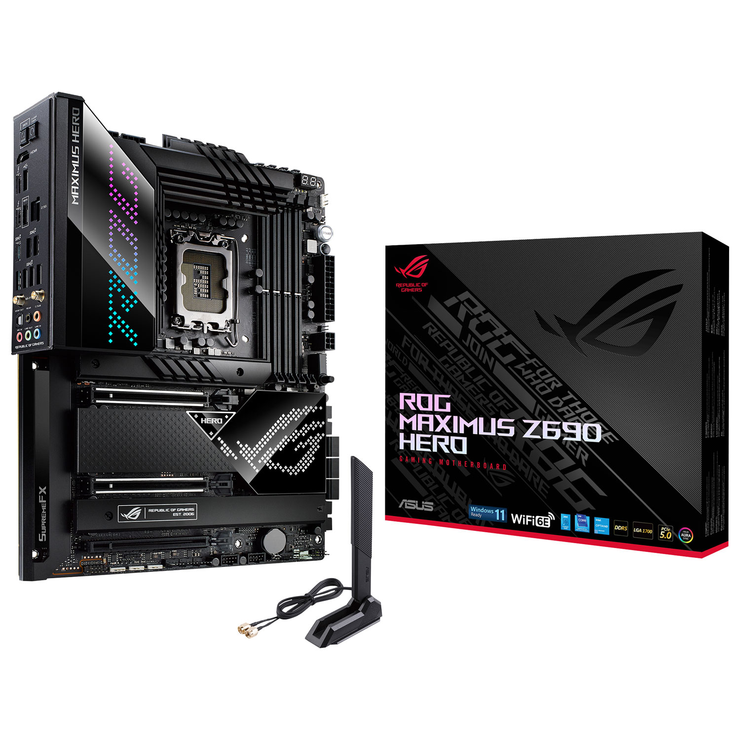 ASUS ROG Maximus Z690 HERO ATX LGA 1700 DDR5 Motherboard for 12th Gen Intel CPUs