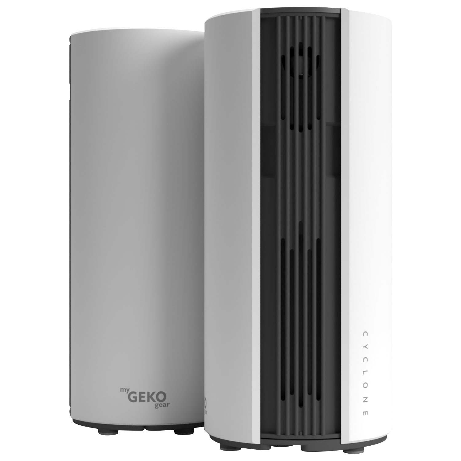 GekoGear Cyclone O2 Portable Air Purifier with HEPA Filter - White