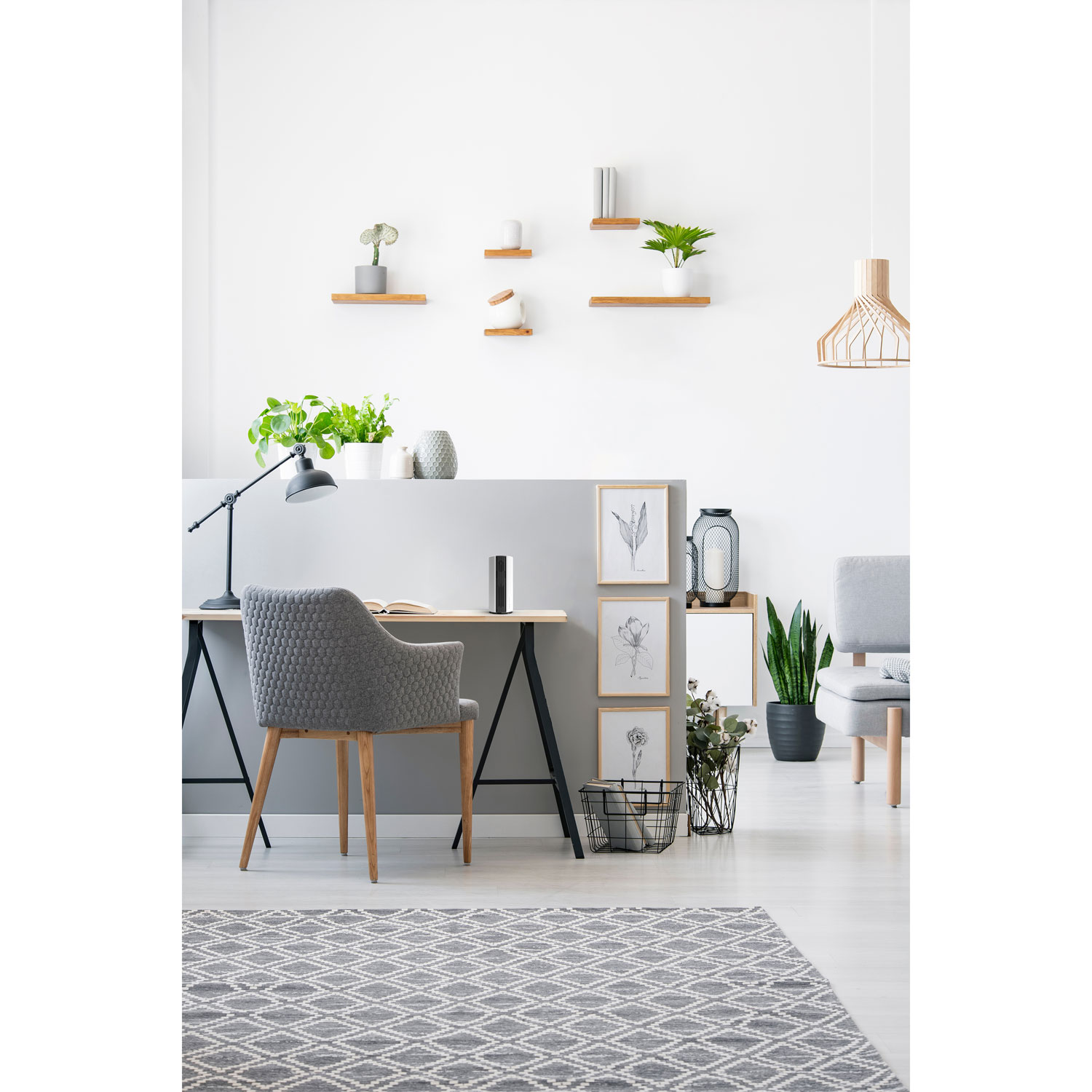 GekoGear Cyclone O2 Portable Air Purifier with HEPA Filter - White