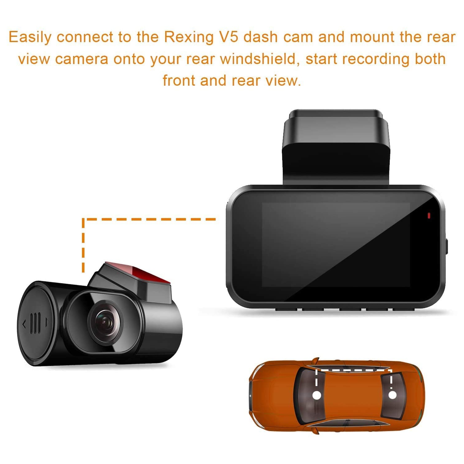 Rexing Rear View Camera for V5 Premium 4K Modular Dash Cam