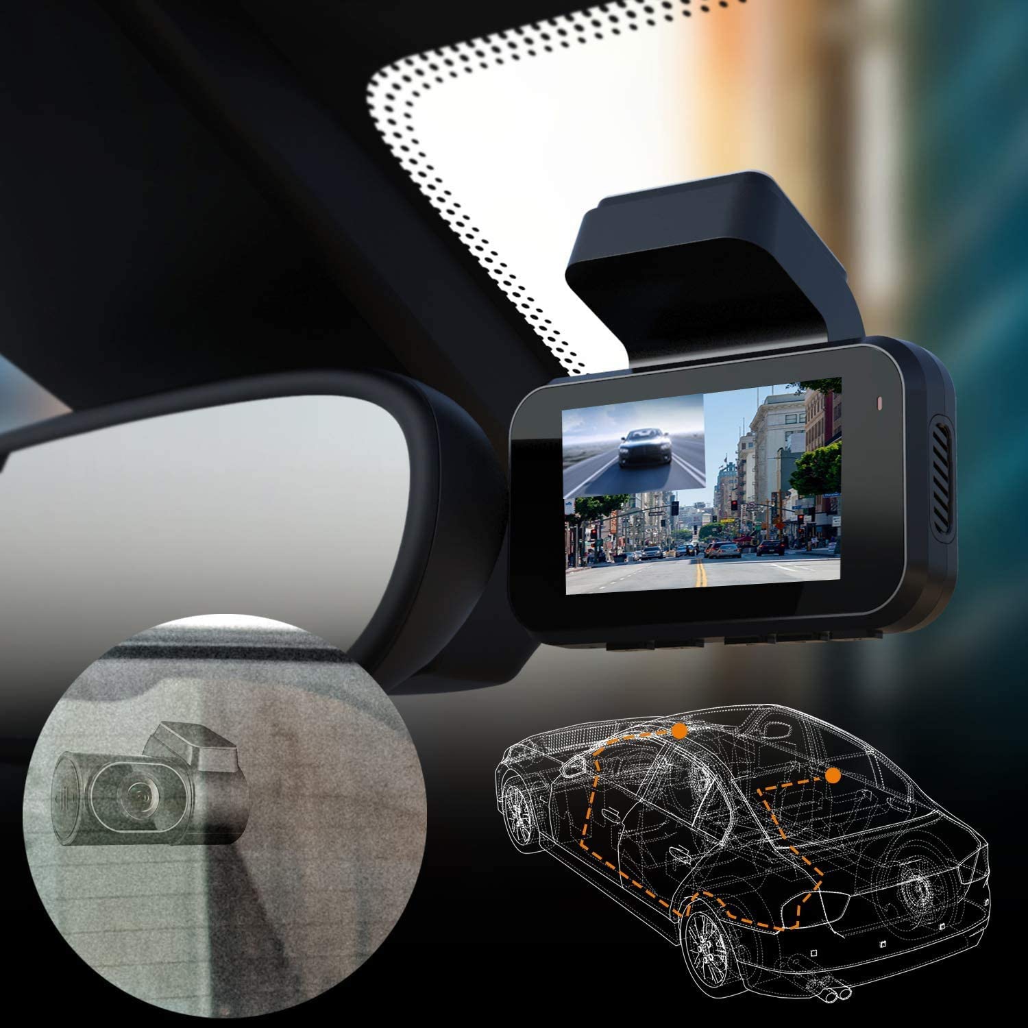 Rexing Rear View Camera for V5 Premium 4K Modular Dash Cam