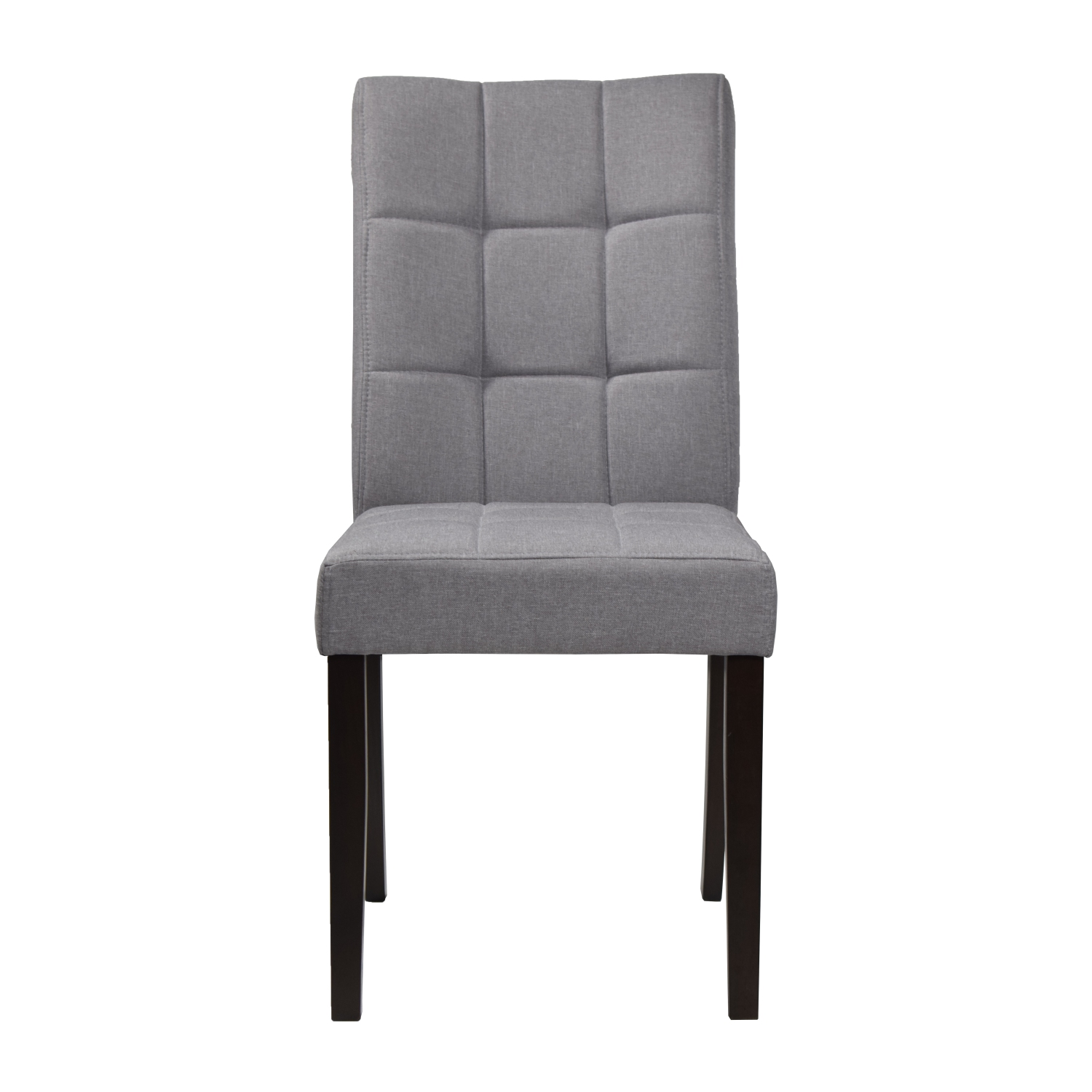 Light Grey Dining Chair Clare with Espresso Legs
