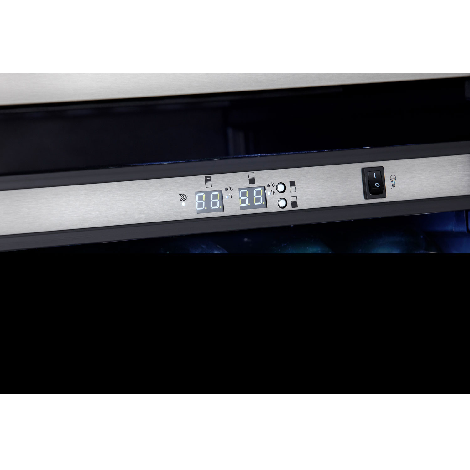 Refroidisseur à vin autonome à deux zones pour 38 bouteilles de Danby - Acier inox