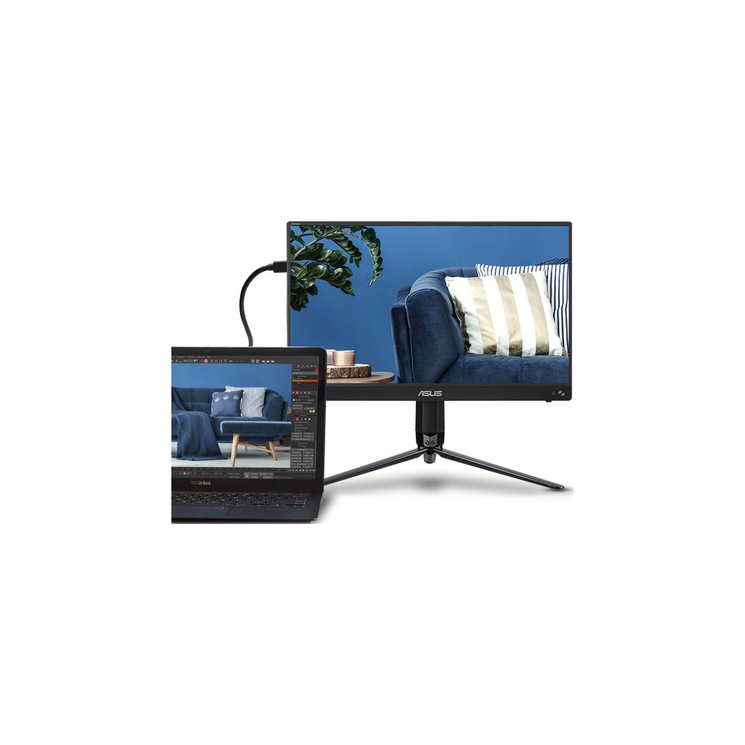 ASUS MB16ACV 15.6" Full HD Portable Monitor – IPS, USB-C, Eye Care