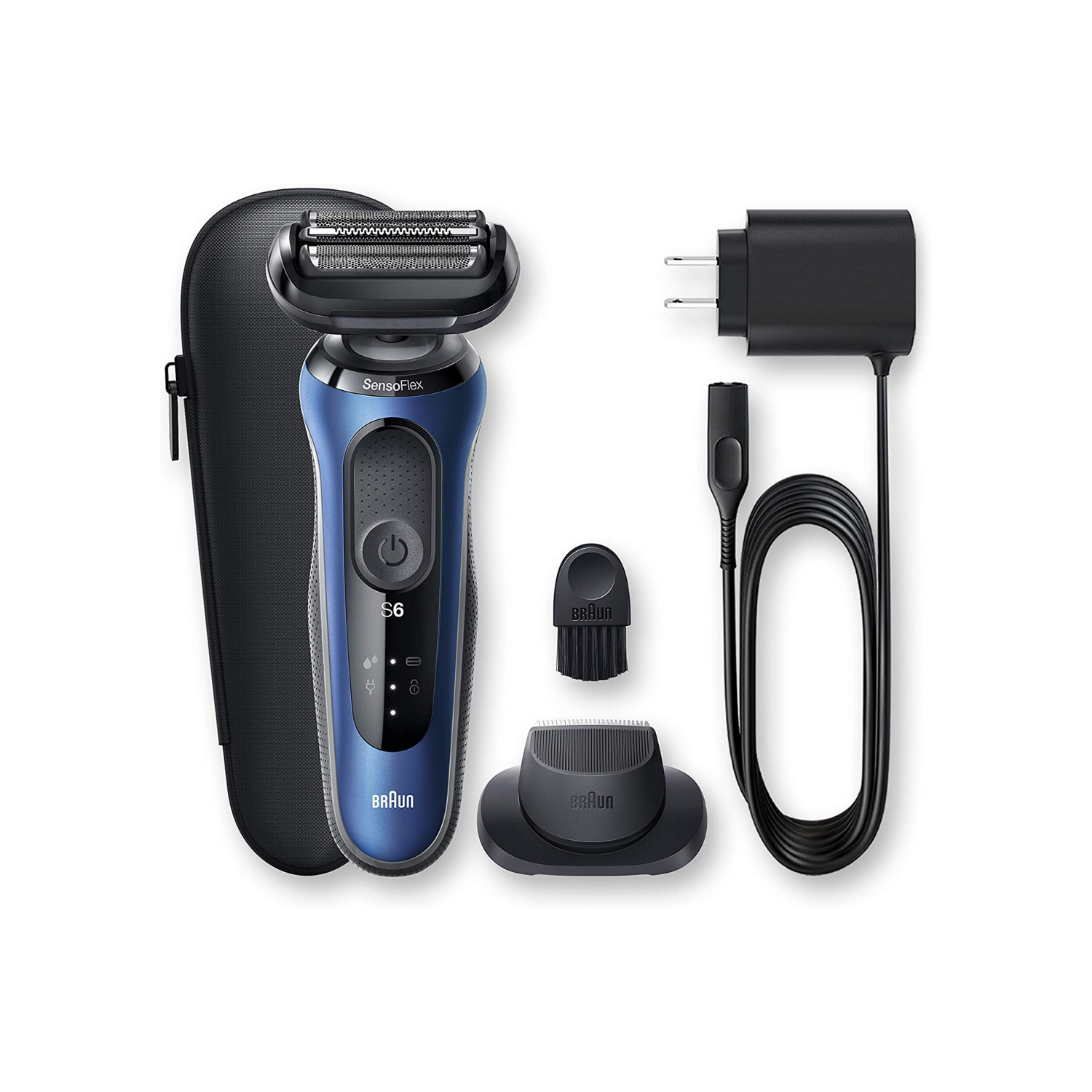 Rasoir sans fil pour hommes avec ou sans mousse série 6 de Braun - Boîte ouverte