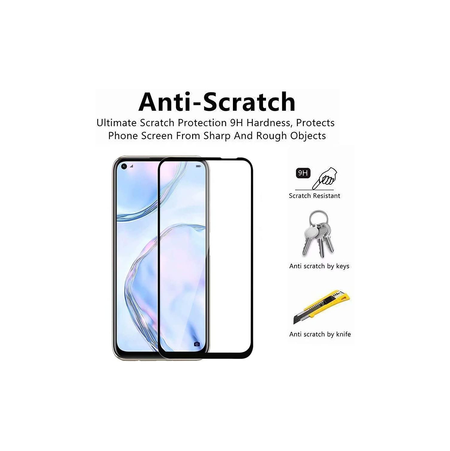 Protecteur d'écran incurvé KeeGuard pour Google Pixel 6 Pro Verre trempé, [Sans bulles] [Dureté 9H] [Couverture totale incurvée], Film en verre
