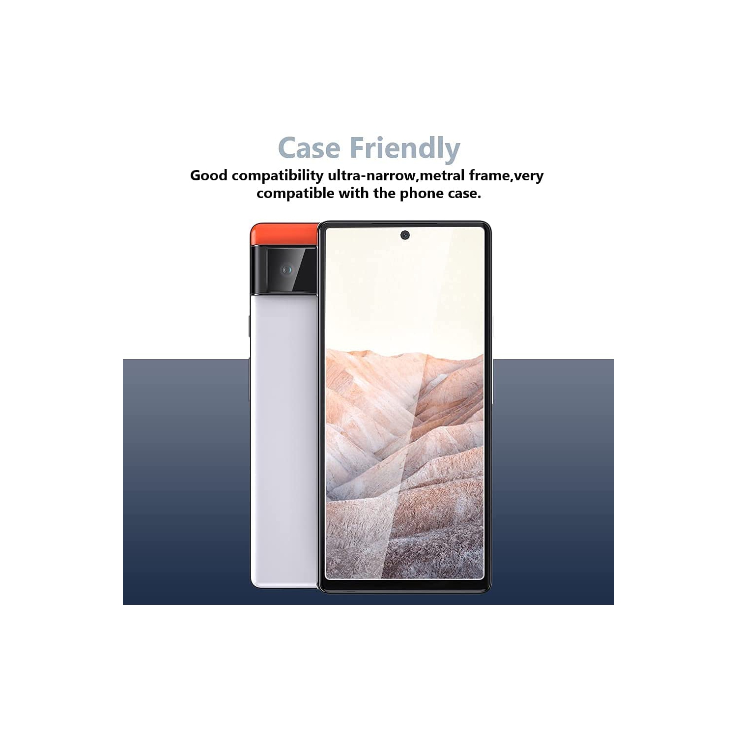 Protecteur d'écran incurvé KeeGuard pour Google Pixel 6 Pro Verre trempé, [Sans bulles] [Dureté 9H] [Couverture totale incurvée], Film en verre