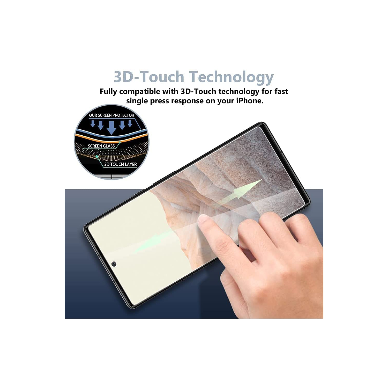 Protecteur d'écran incurvé KeeGuard pour Google Pixel 6 Pro Verre trempé, [Sans bulles] [Dureté 9H] [Couverture totale incurvée], Film en verre