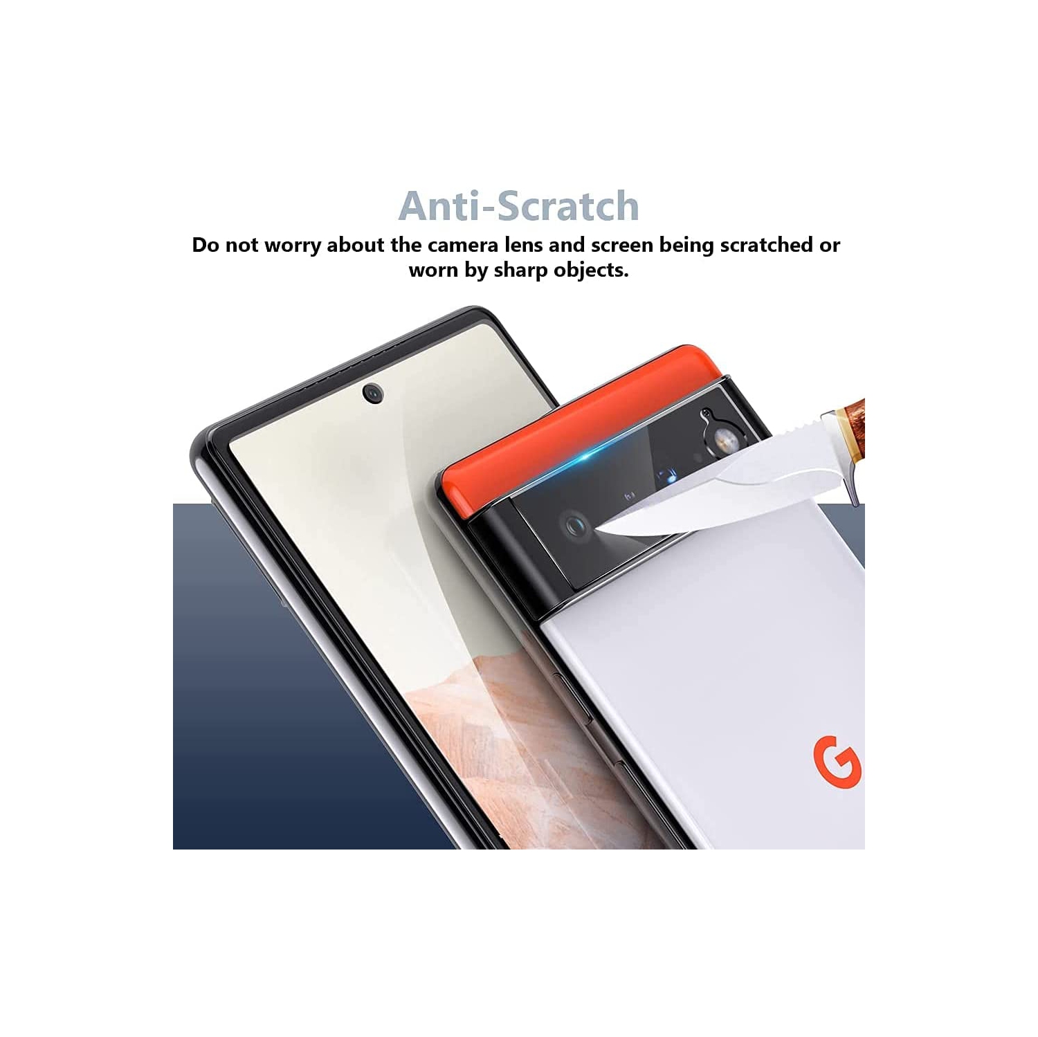 Protecteur d'écran incurvé KeeGuard pour Google Pixel 6 Pro Verre trempé, [Sans bulles] [Dureté 9H] [Couverture totale incurvée], Film en verre