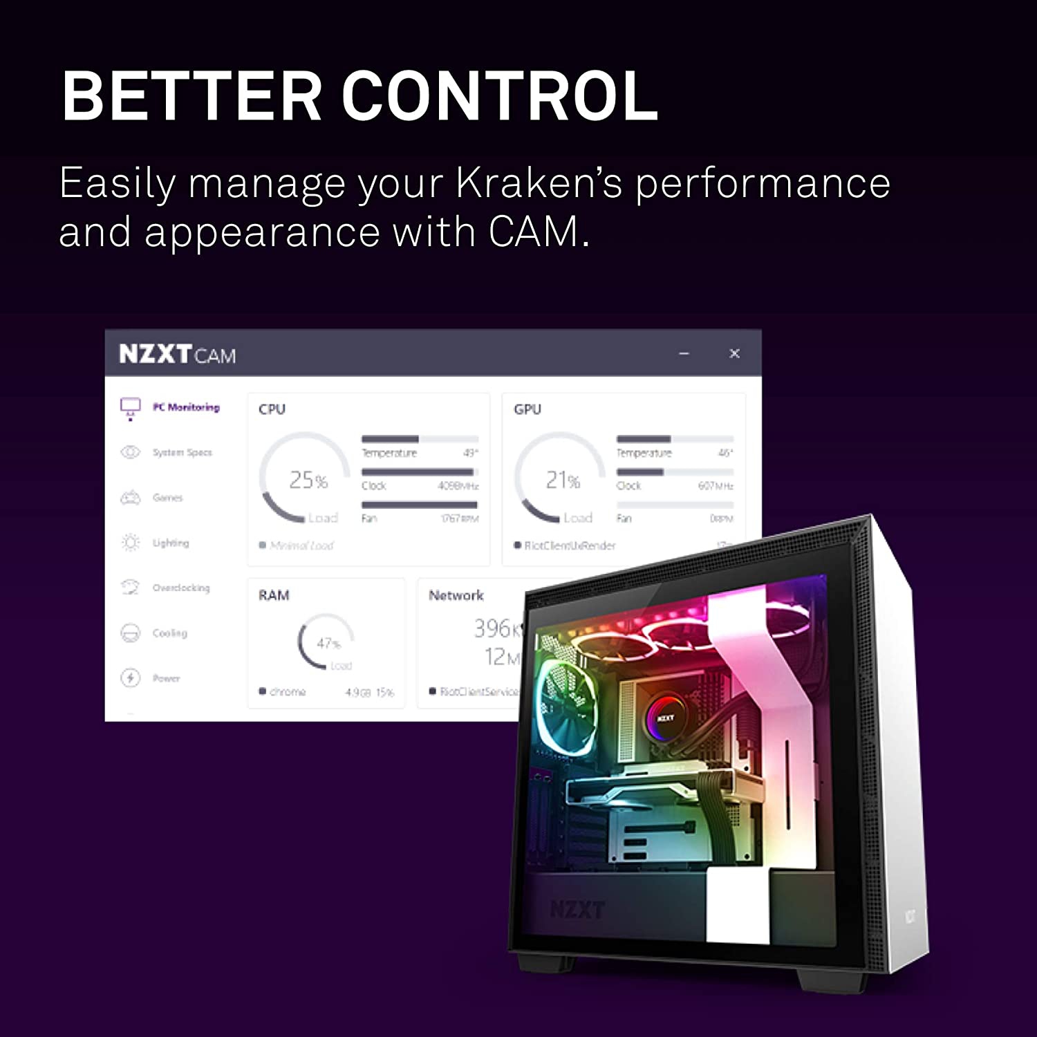 NZXT Kraken X53 RGB 240mm BLACK - AIO RGB CPU Liquid Cooler