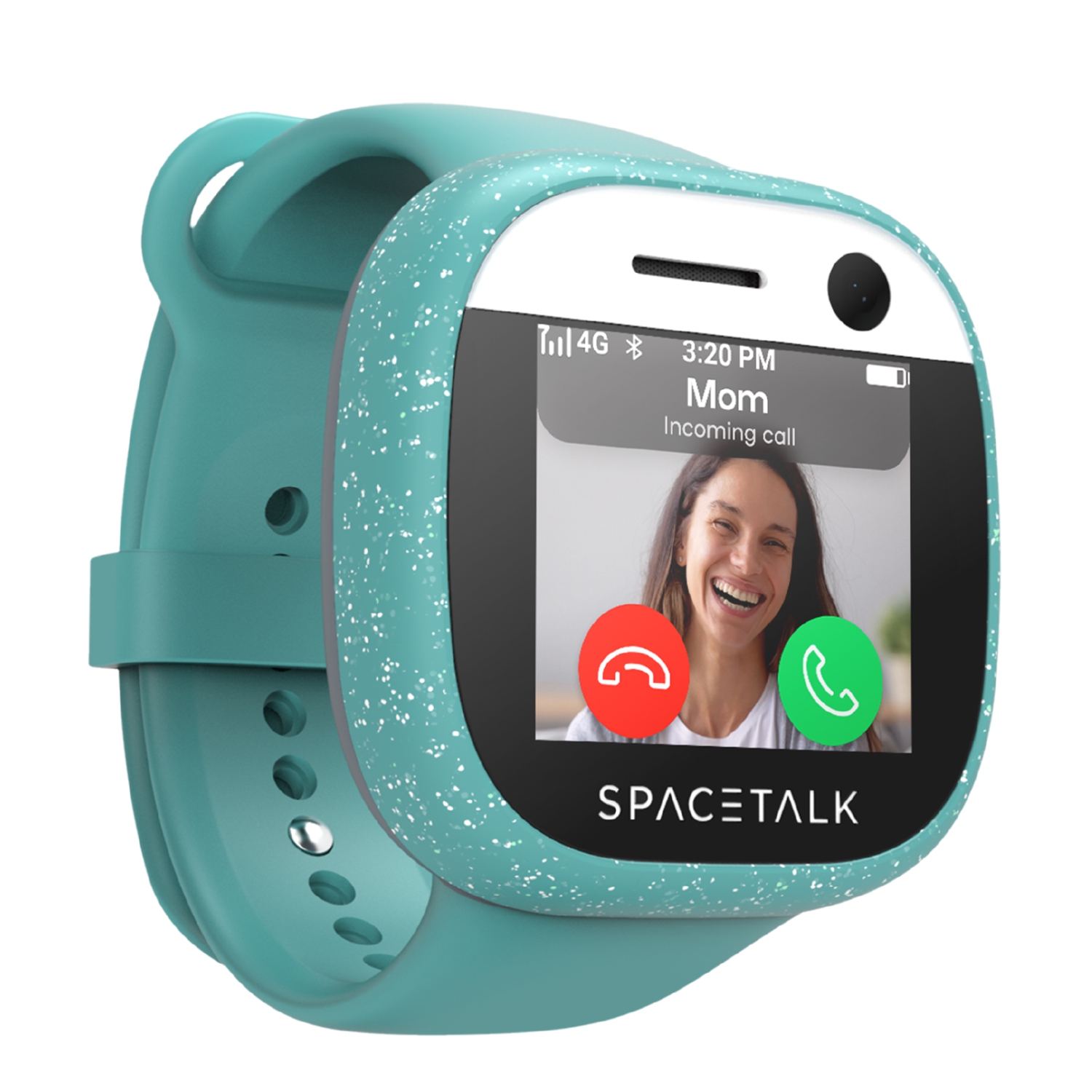 Kids Smart Watch Phone 4G & GPS Tracker for Kids - Spacetalk Adventurer Smartwatch for Boys Girls, 4G calls, text messaging, SOS, Safe Send & Receive List, School Mode, 5MP Camera, Bluetooth -Ocean
